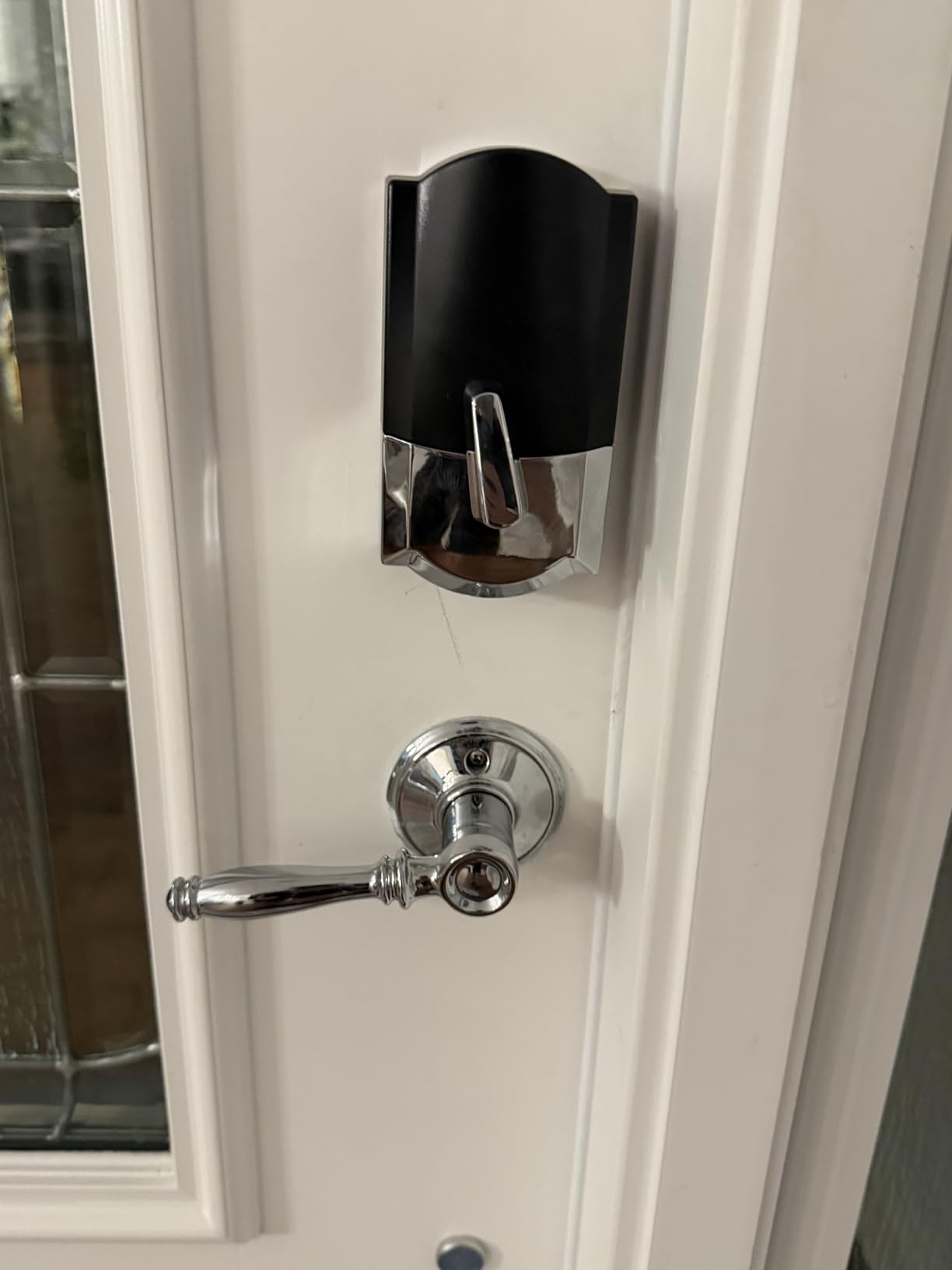 Schlage Encode Plus Smart WiFi Deadbolt Lock, Tap to Unlock, Matte Black | Keyless entry door lock with touchscreen, Apple watch unlock, Apple Home, Alexa & Airbnb compatible, Certified security customer photo 1