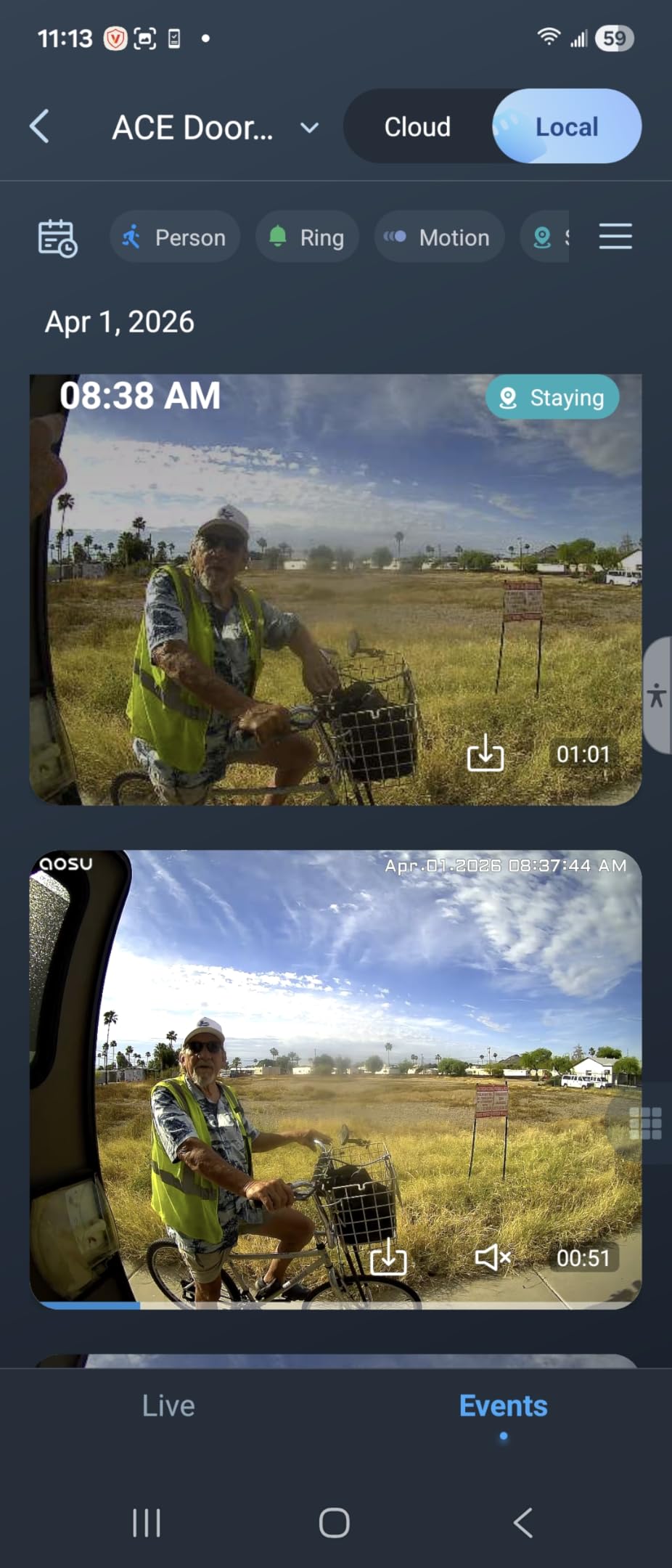 aosu Doorbell Camera Wireless, Battery-Powered Video Doorbell, 2K Resolution, Support Local Storage, 166° Ultra Wide Angle, 180-Day Battery Life, AI Detection, Work with Alexa & Google customer photo 2