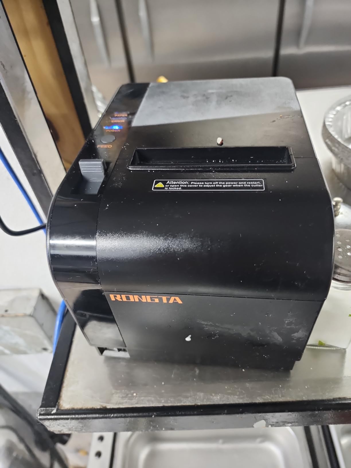 Rongta Thermal Receipt Printer, 80mm Receipt Printers, Thermal Pos Printer with Auto Cutter Support Cash Drawer, USB Serial Ethernet Support ESC/POS, Compatible with Windows/Mac/Linux customer photo 2