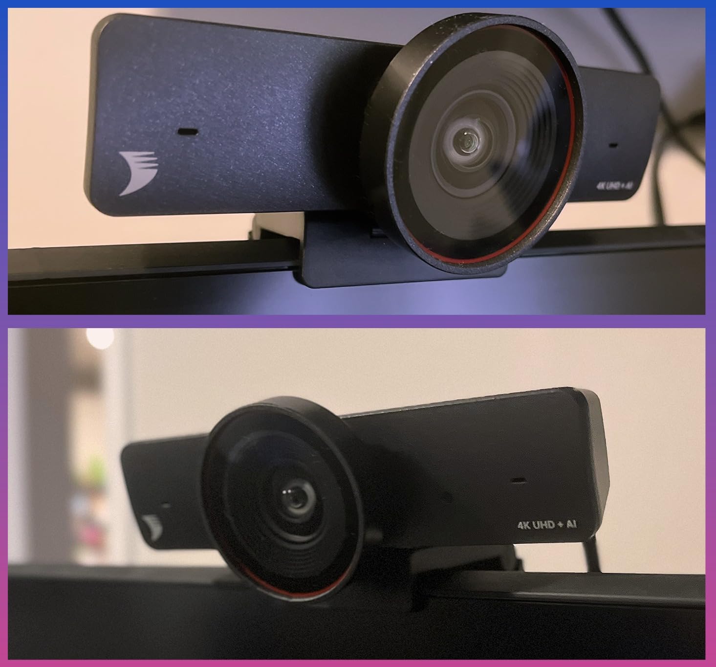 WYRESTORM 4K AI Tracking Conference Webcam, Auto Framing & Presenter Tracking, 120° Wide Angle, Dual Noise Cancelling Mics, Privacy Cover customer photo 1