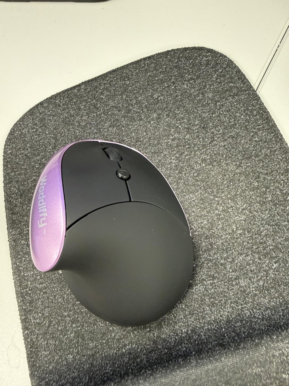 Ergonomic Mouse Wireless, Vertical Mouse with Silent Click Right Handed Small Mouses with 6 Buttons 1000/1200/1600 for Laptop,Desktop,PC, MacBook (Purple AA) customer photo 1