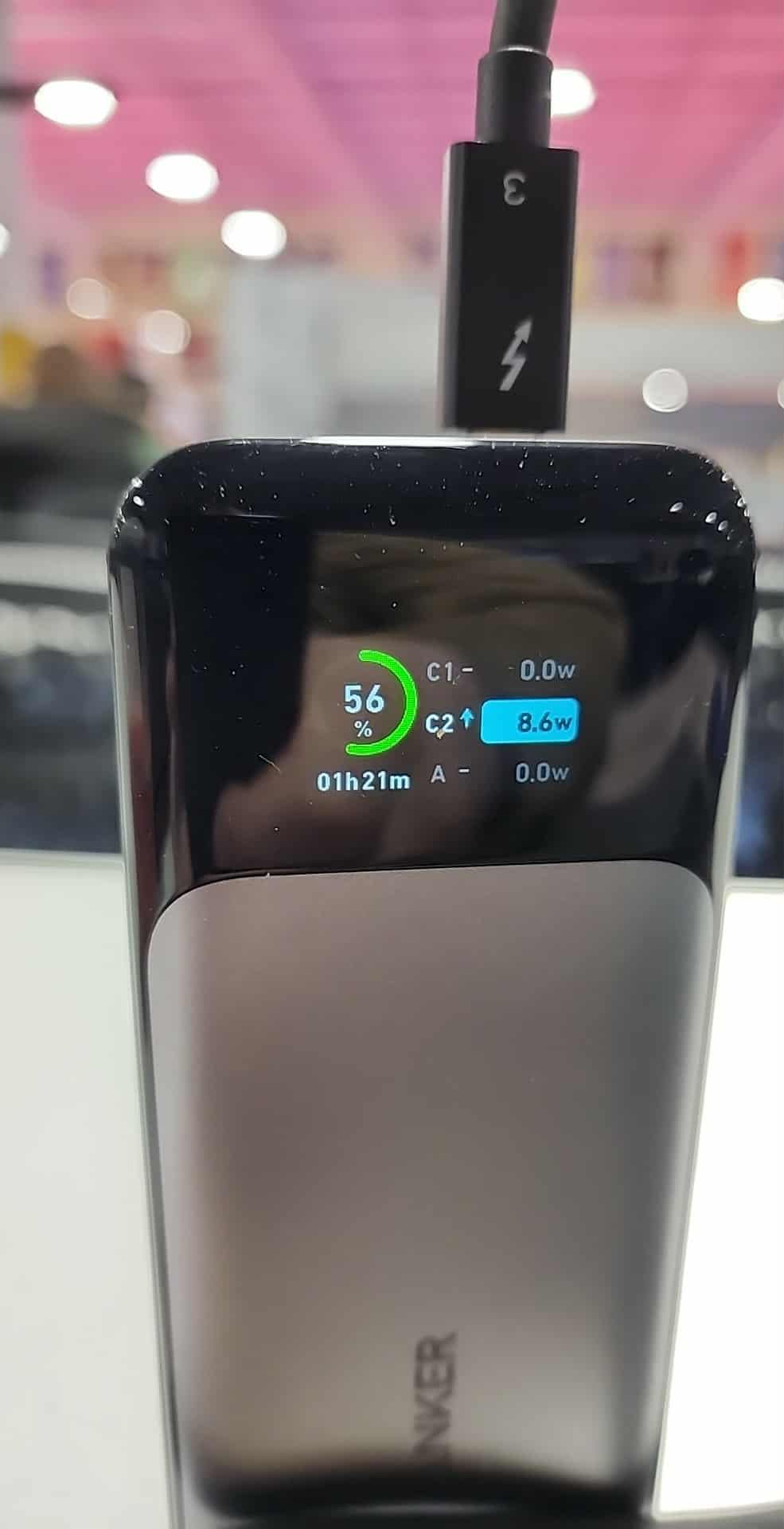 Anker 737 Power Bank, 140W Max 3-Port Laptop Portable Charger, 24,000mAh, Smart Display customer photo 1