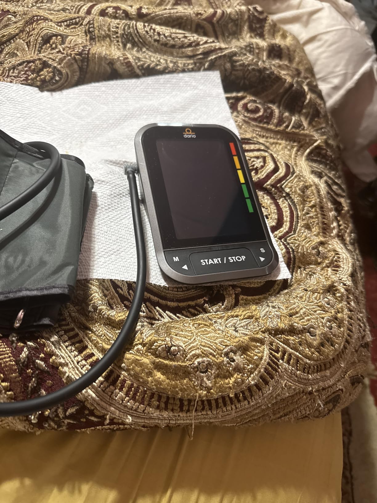 Dario Blood Pressure Monitor for Home Use Gen2 Automatic Machine, LCD Backlit Display, Large Adjustable Arm Cuff (8.75-16.5in) Smart Bluetooth App & Carry Case customer photo 1