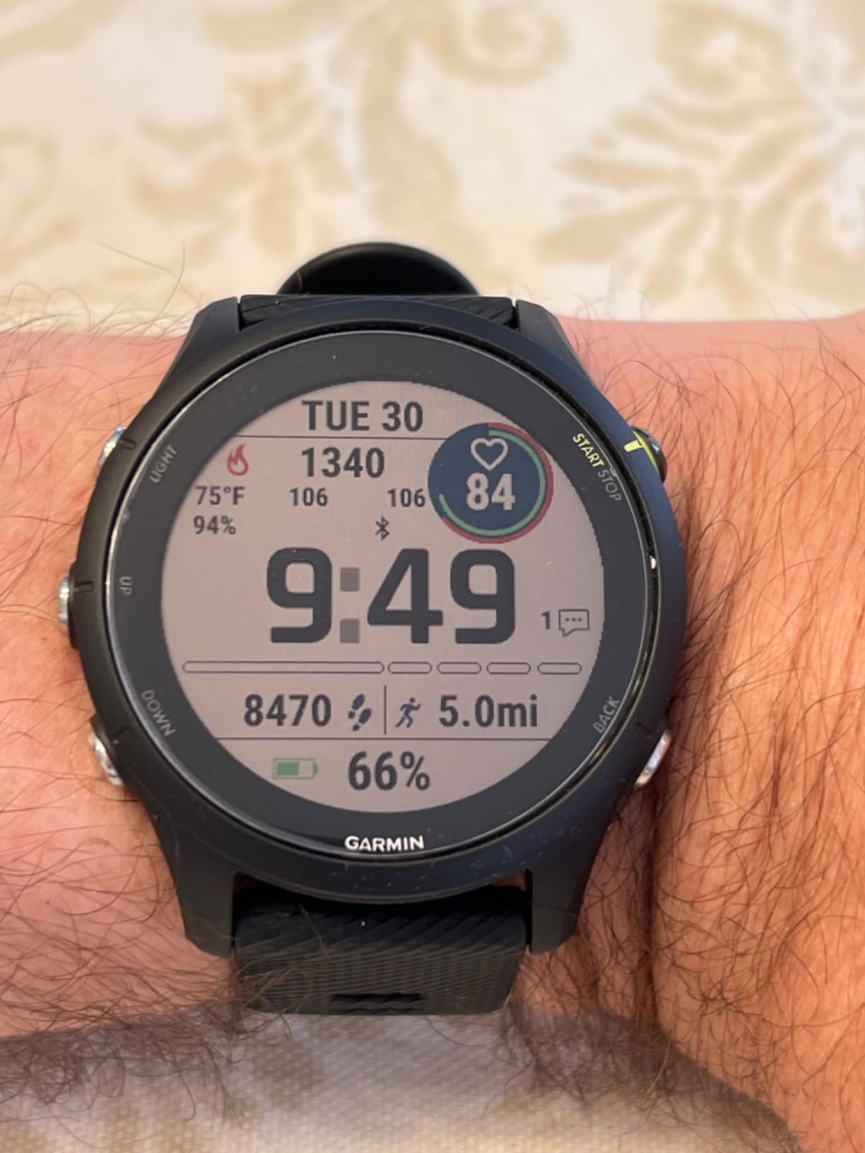 Garmin Forerunner® 255, GPS Running Smartwatch, Advanced Insights, Long-Lasting Battery, Slate Gray customer photo 2