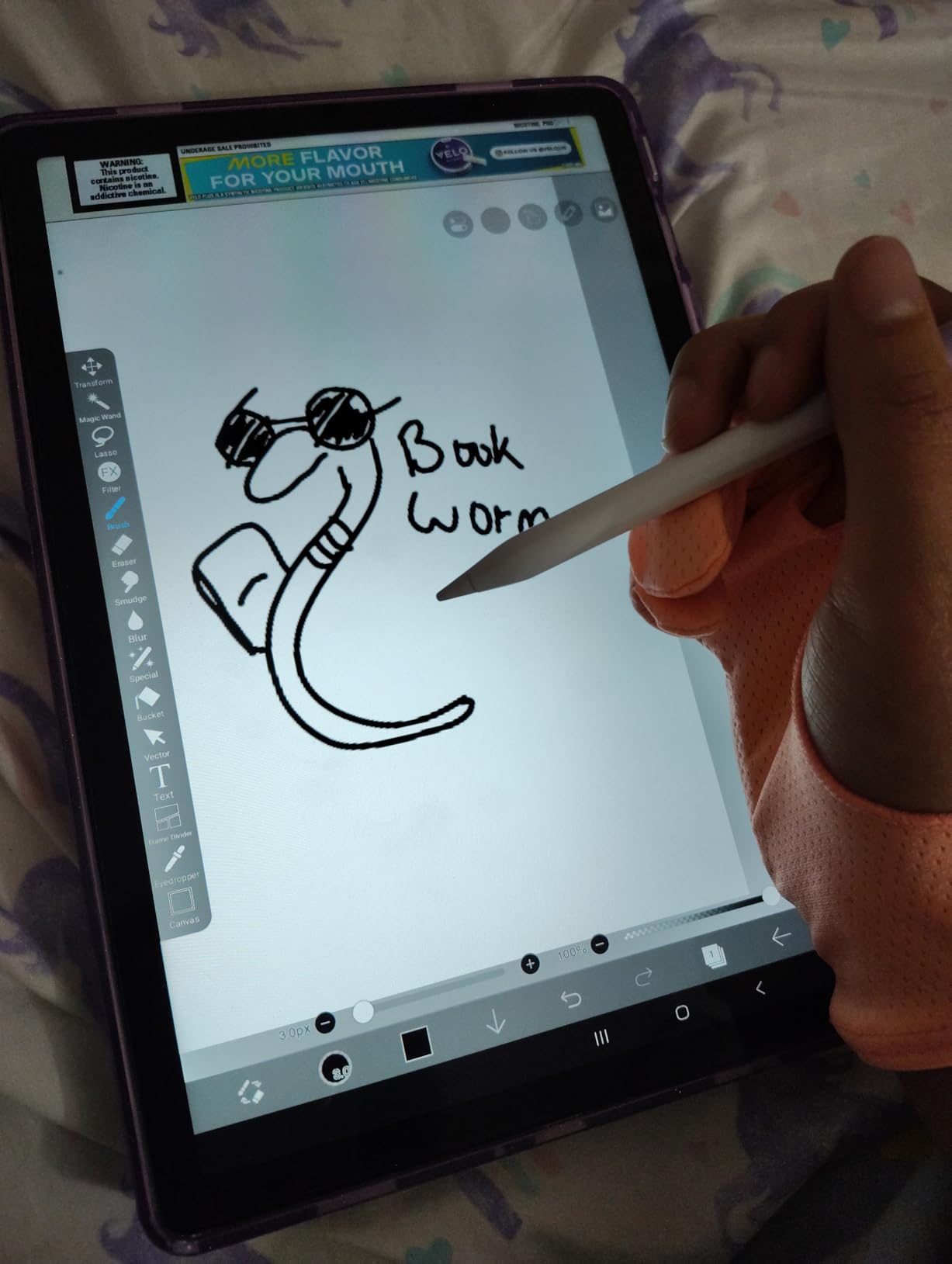 Artist Drawing Glove 3-Layer Palm Rejection [2 Pack Black] Right Left Hand Digital Art Graphic Tablet iPad Gloves Two Finger Smooth Elasticity Breathable for Stylus Pen Pencil Sketching Painting customer photo 1