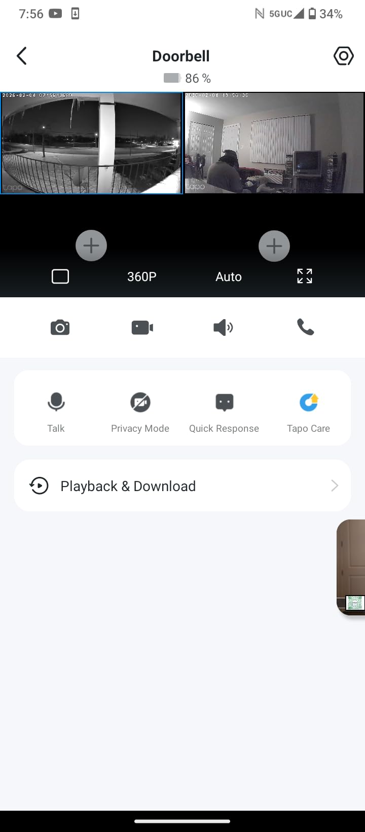 Tapo TP-Link 2K Pan Tilt Security Camera for Baby Monitor, Dog Camera w/Motion Detection, 2-Way Audio Siren, Night Vision, Cloud & SD Card Storage (Up to 256 GB), Works with Alexa & Google Home (C210) customer photo 2