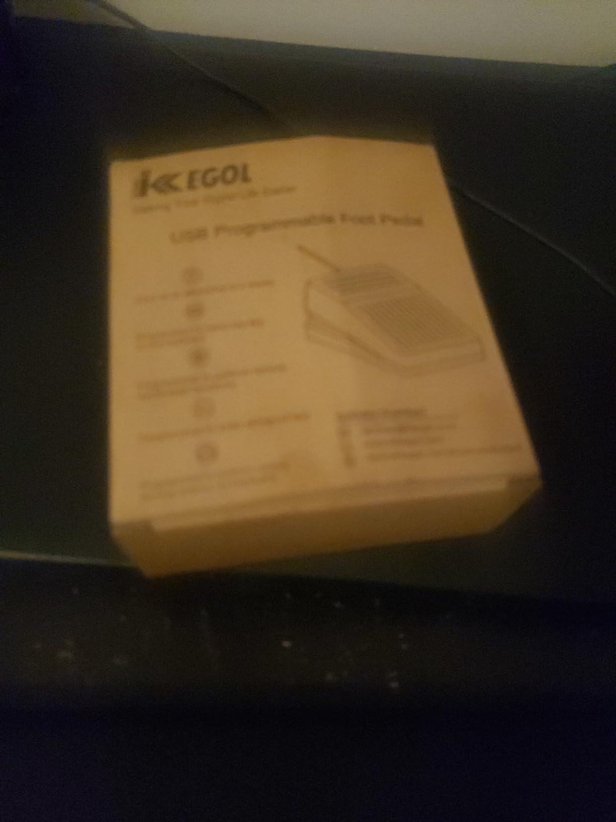 iKKEGOL Upgraded USB Foot Switch Single Pedal Mechanical Control Footswitch Map Mouse Keyboard Hotkey Combination Key Press Simulator Program Page Turner Game Transcription HID customer photo 2