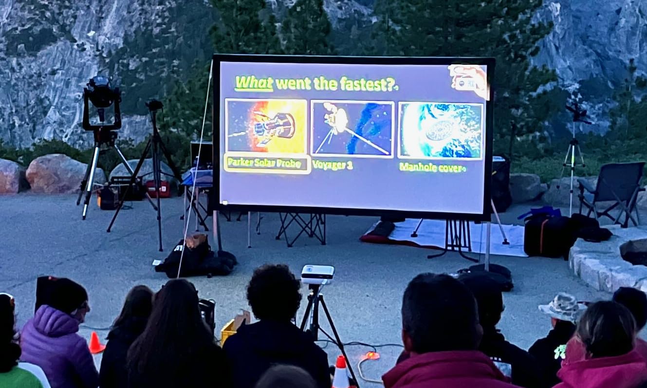 HAPPRUN Native 1080P Bluetooth Mini Projector, Full HD Portable Outdoor Movie Projector with Built-in Speaker customer photo 1