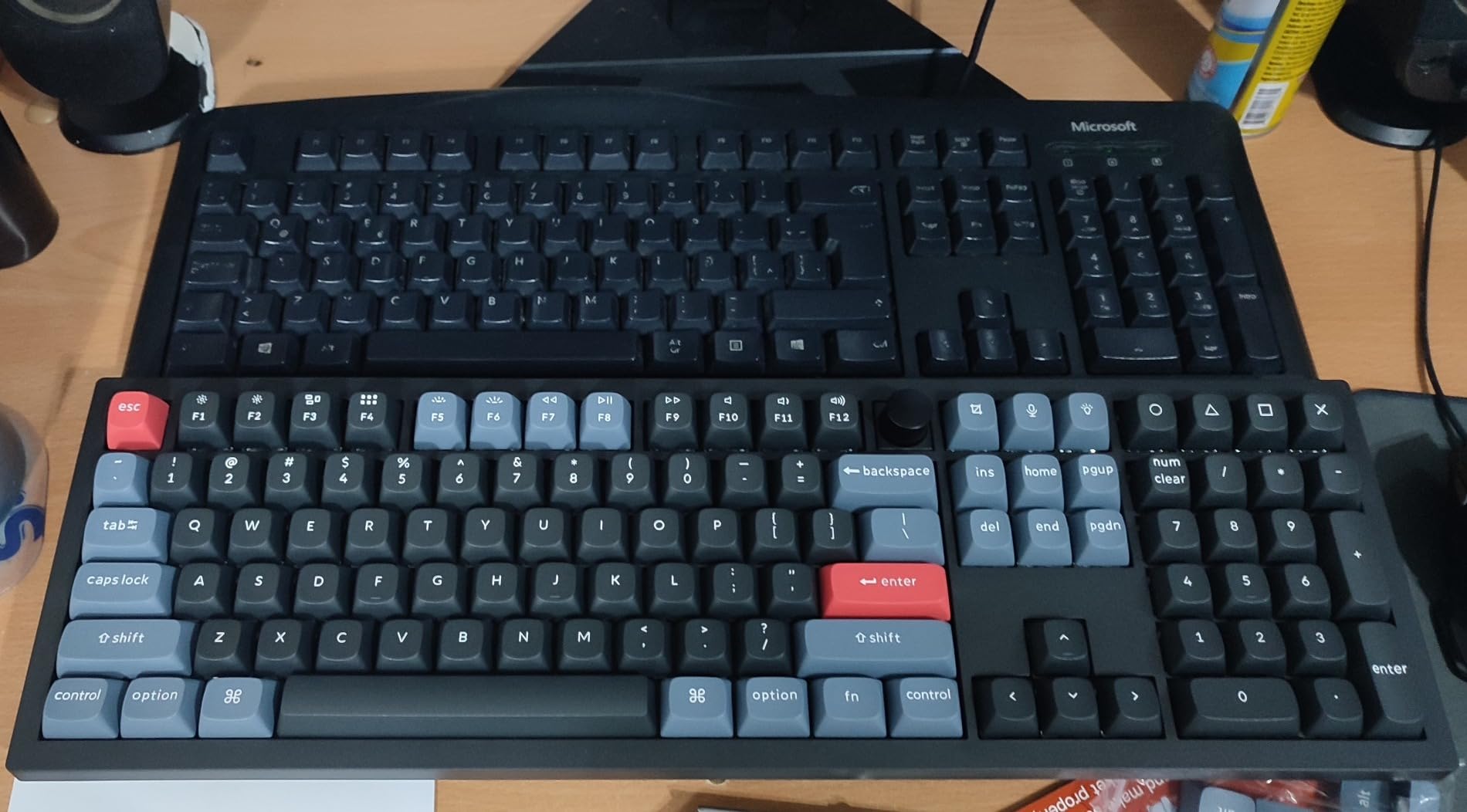 Keychron V6 Wired Custom Mechanical Keyboard Knob Version, Full-size QMK/VIA Programmable Macro with Hot-swappable Keychron K Pro Brown Switch Compatible with Mac Windows Linux Black (Non-Transparent) customer photo 2