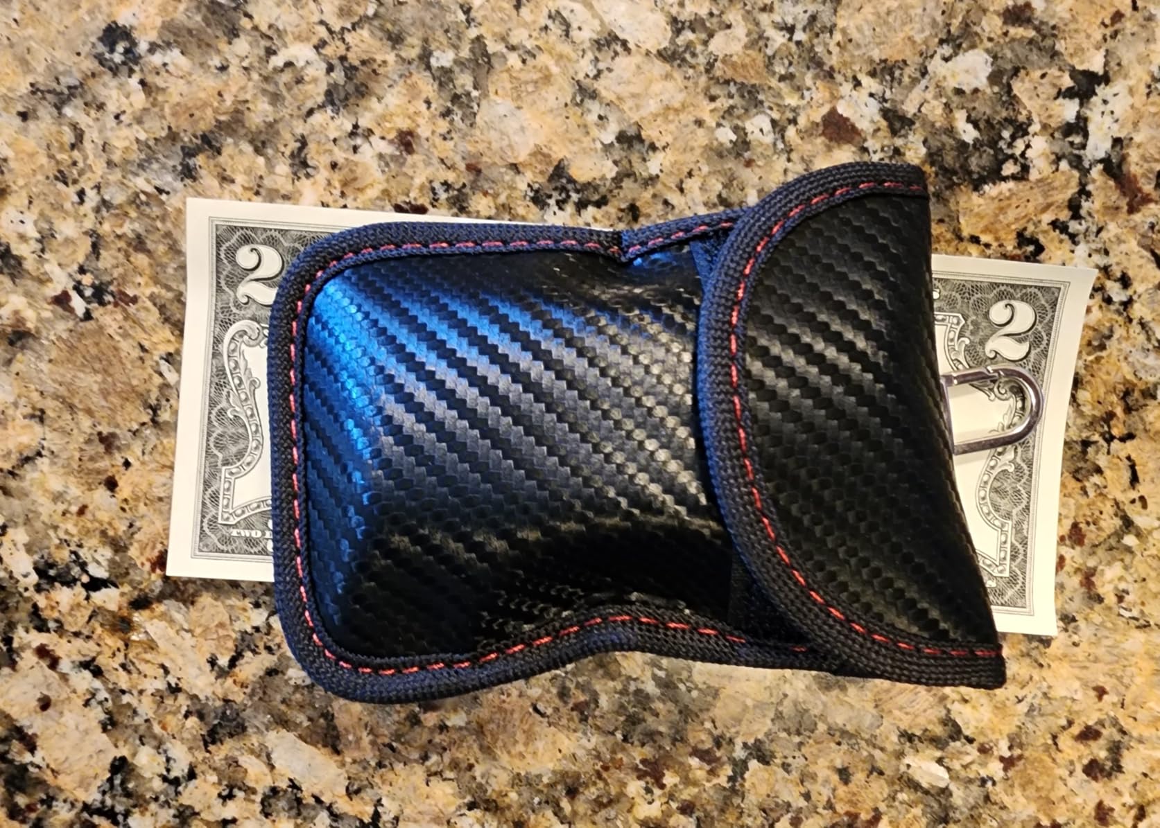 Faraday Pouch for Car Keys, Faraday Bag, Car RFID Signal Blocking Holder, Key Fob Protector, Key fob cage Block Signal Anti-Theft Fob Case (2 Pack) customer photo 2