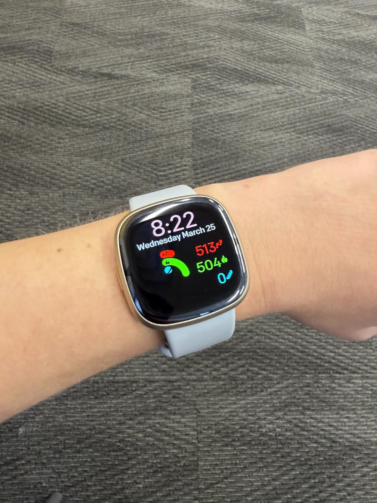 Sense 2 Advanced Health and Fitness Smartwatch with Tools to Manage Stress and Sleep, ECG App, SpO2, 24/7 Heart Rate and GPS, Shadow Grey/Graphite, One Size (S & L Bands Included) customer photo 1