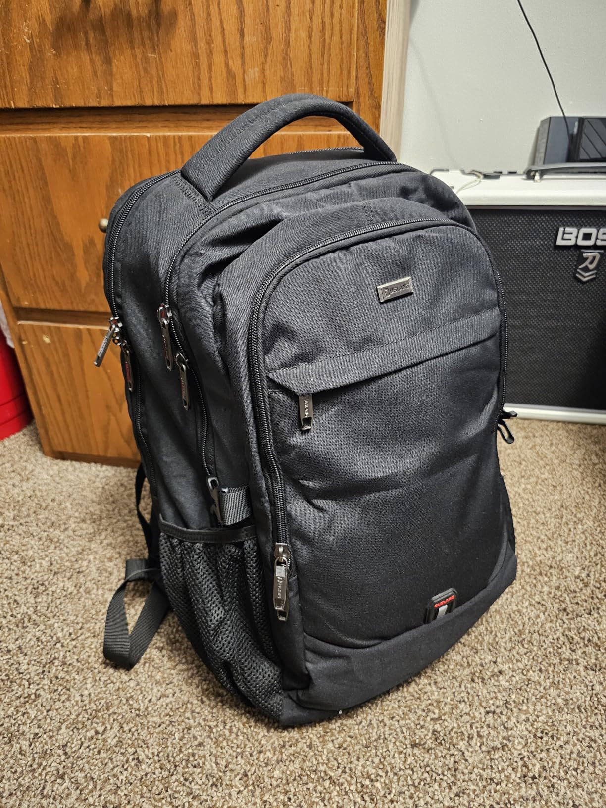 DUSLANG Anti-Theft Laptop Backpack, Black, 15.6-14-13 Inch Laptop Sleeve, USB Charging Port customer photo 2