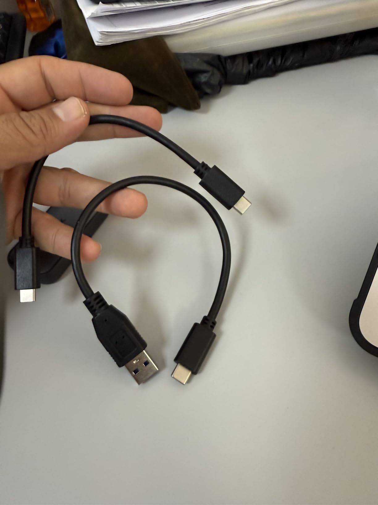 SSK Portable SSD 1TB External Solid State Drives, up to 1050MB/s USB C SSD External Hard Drive USB 3.2 Gen2 for iPhone 15/Pro, Windows, Mac, Android Phones and Tablets customer photo 2