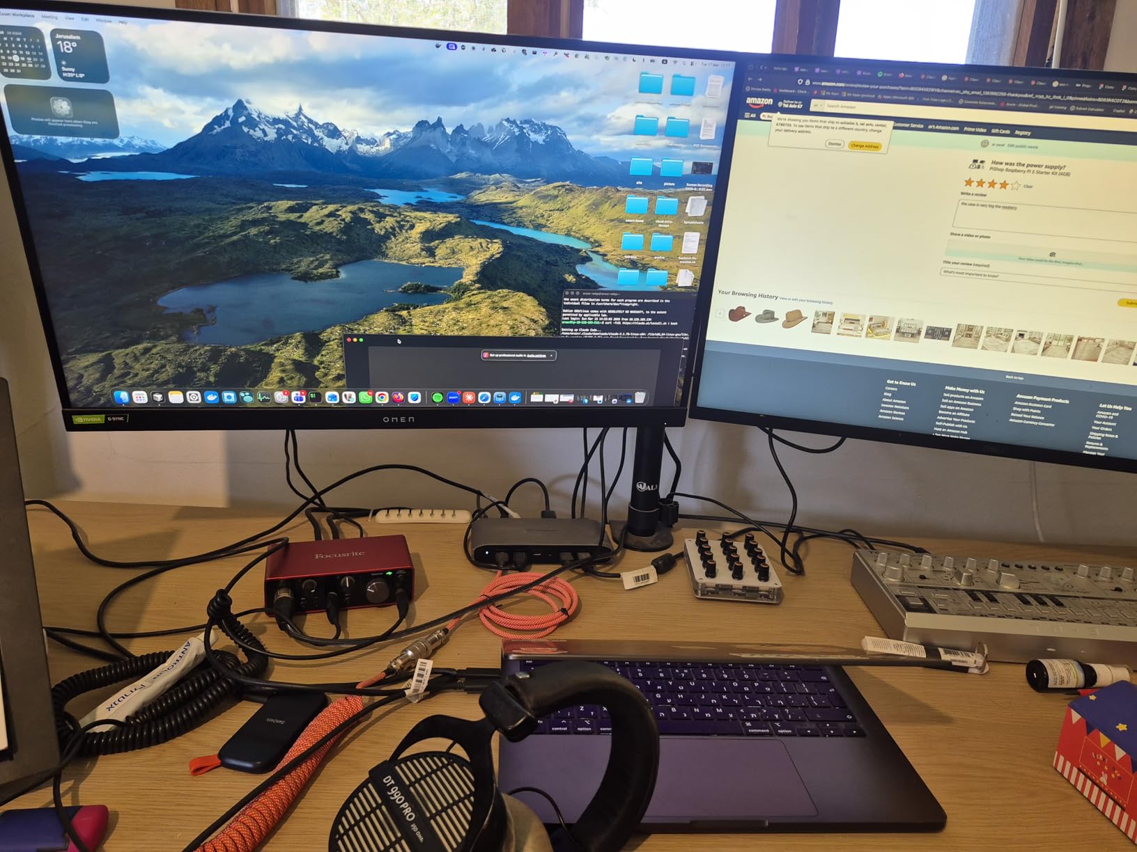 Minisopuru Displaylink Triple Display Docking Station for MacBook M1/M2/M3/M4/Windows,DisplayLink Docking Station with 2 HDMI & 2 DisplayPort,100W Charge, USB-C Data, Ethernet, Audio, 4 USBA Ports customer photo 2