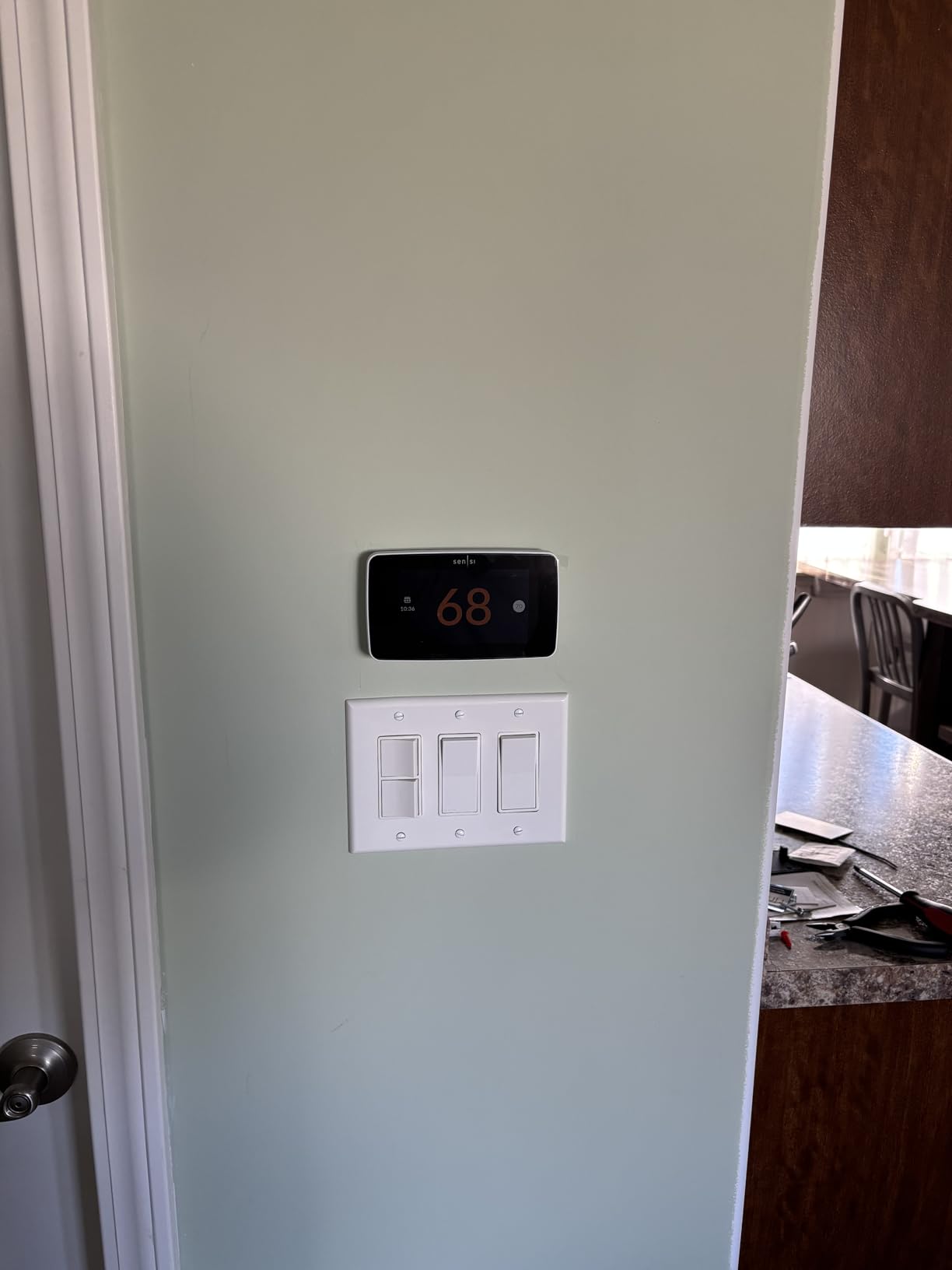 Sensi Touch 2 Smart Thermostat with Touchscreen Color Display, 100 Years of Expertise, Programmable, Wi-Fi, Data Privacy, Easy DIY, Works with Alexa, Energy Star Certified, ST76W, C-Wire Required customer photo 2