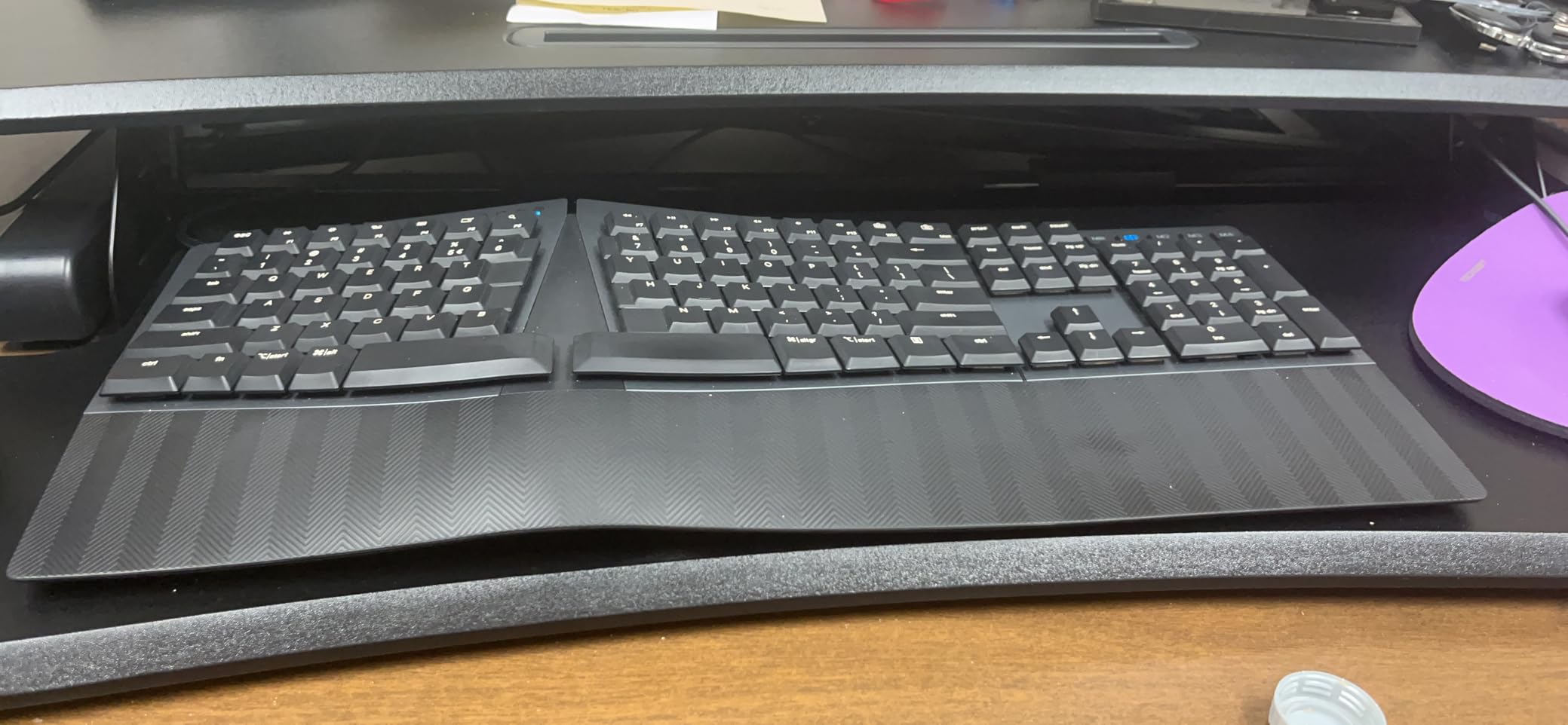 Perixx PERIBOARD-535BR Wired Ergonomic Mechanical Split Keyboard - Low-Profile Brown Tactile Switches - Programmable Feature with Macro Keys - Compatible with Windows and Mac OS X customer photo 1