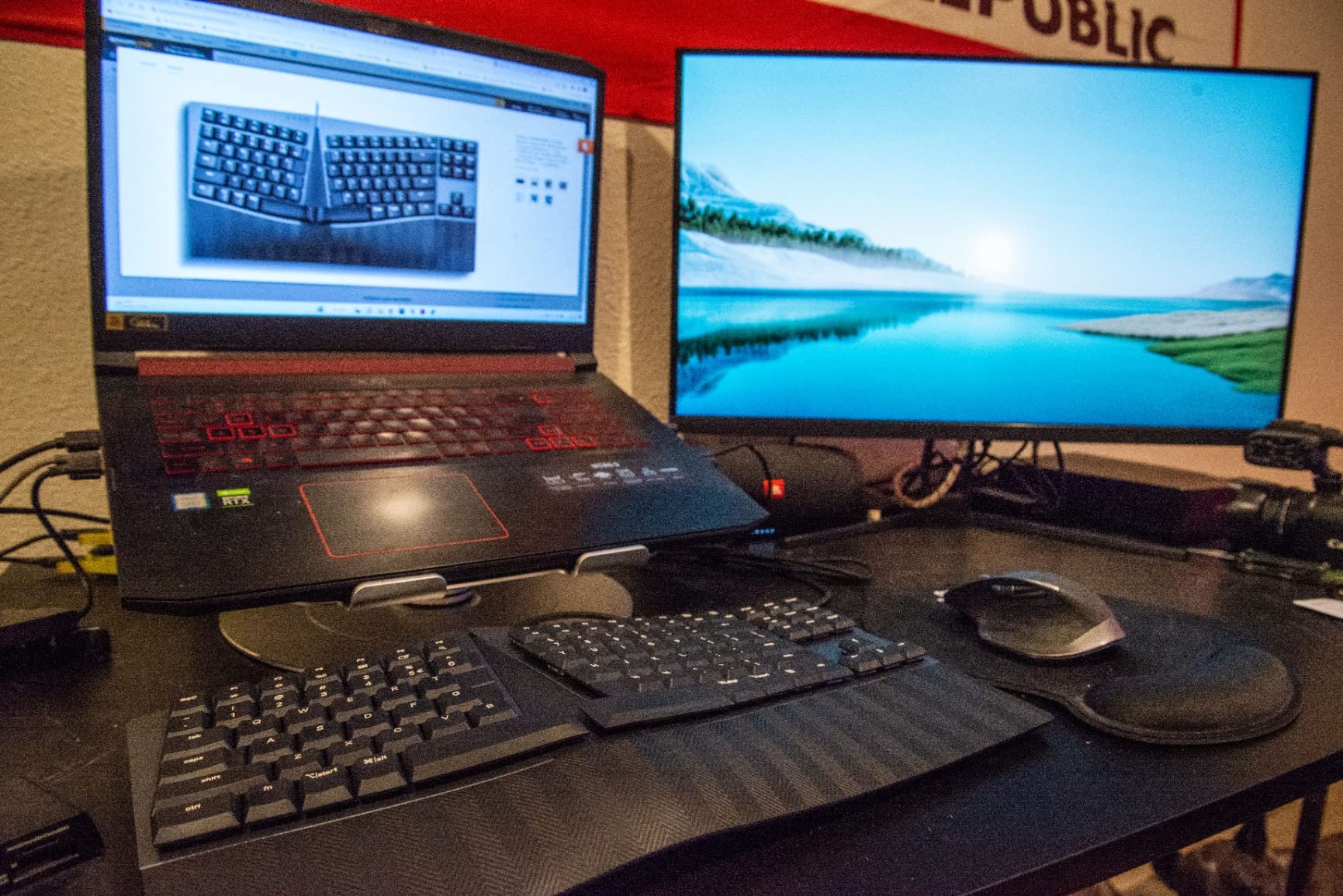 Perixx PERIBOARD-335BR Wired Ergonomic Mechanical Compact Keyboard - Low-Profile Brown Tactile Switches - Programmable Feature with Macro Keys - Compatible with Windows and Mac OS X customer photo 1