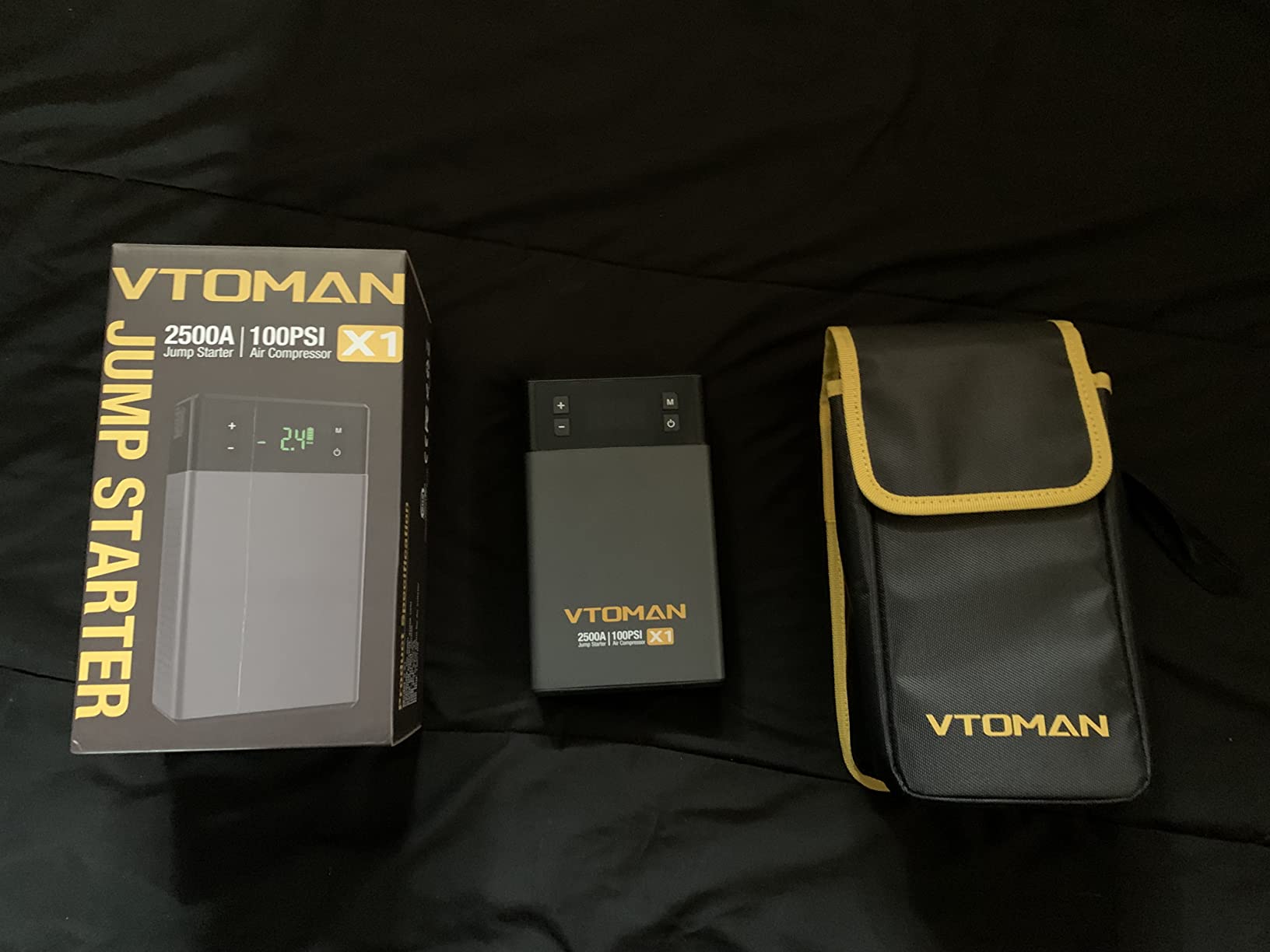 VTOMAN X1 Jump Starter with Air Compressor, Car Battery Jumper Starter with 150PSI Auto Tire Inflator, 12V Portable Booster Pack customer photo 1