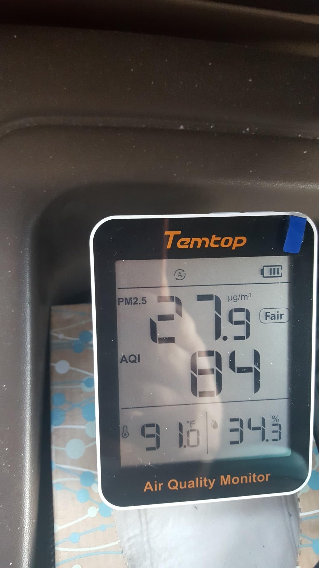 Temtop 2 Pack S1 Indoor Air Quality Monitor, Portable AQI PM2.5, Temperature, Humidity Detector for Home, Office or School, Air Quality Tester 4 More Home Monitoring, Battery Powered, Magnetic Suction customer photo 2