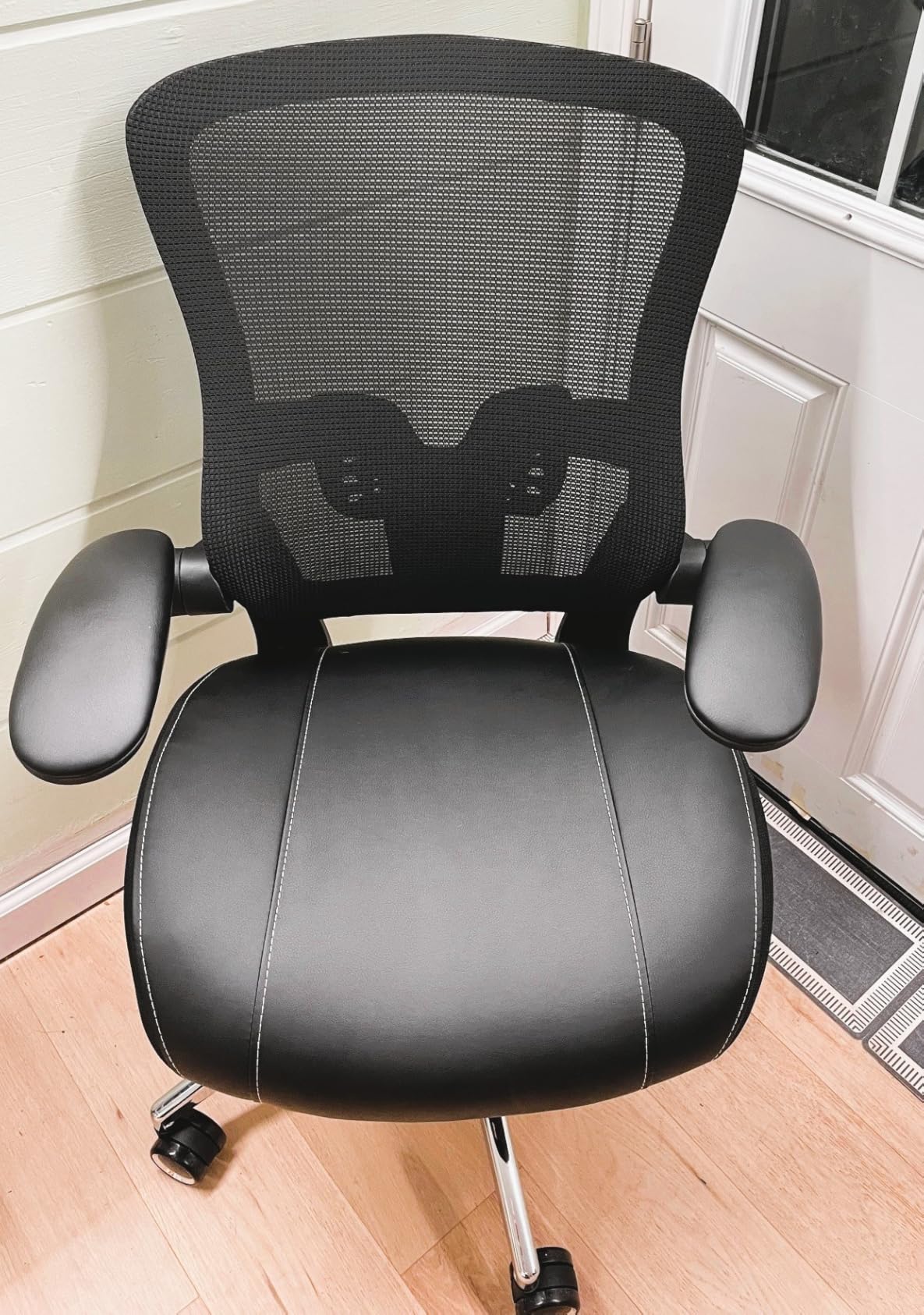 Office Chair Ergonomic Desk Chair-400lbs Big and Tall Heavy Duty, Wide & Soft 3D Modeling Foam Cushion Home Office Desk Chair with Adjustable Seat Height, Executive Computer Task Chair customer photo 1