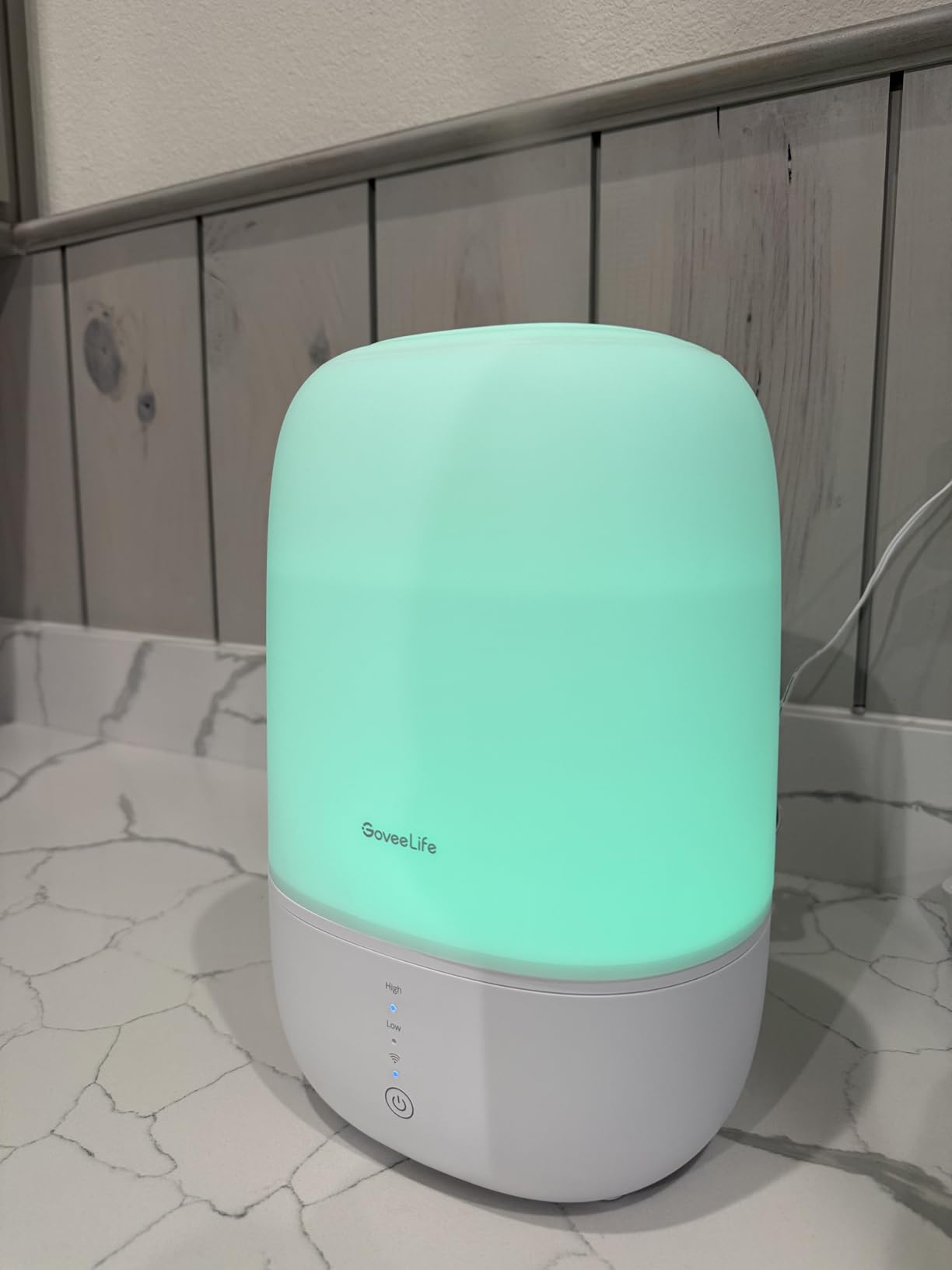 GoveeLife Smart Humidifiers for Bedroom, 3L Top Fill Cool Mist Humidifiers with Essential Oil Diffuser, Humidity Control, WiFi Air Humidifier with Night Light, for Baby, Plants, Home, Work with Alexa customer photo 2