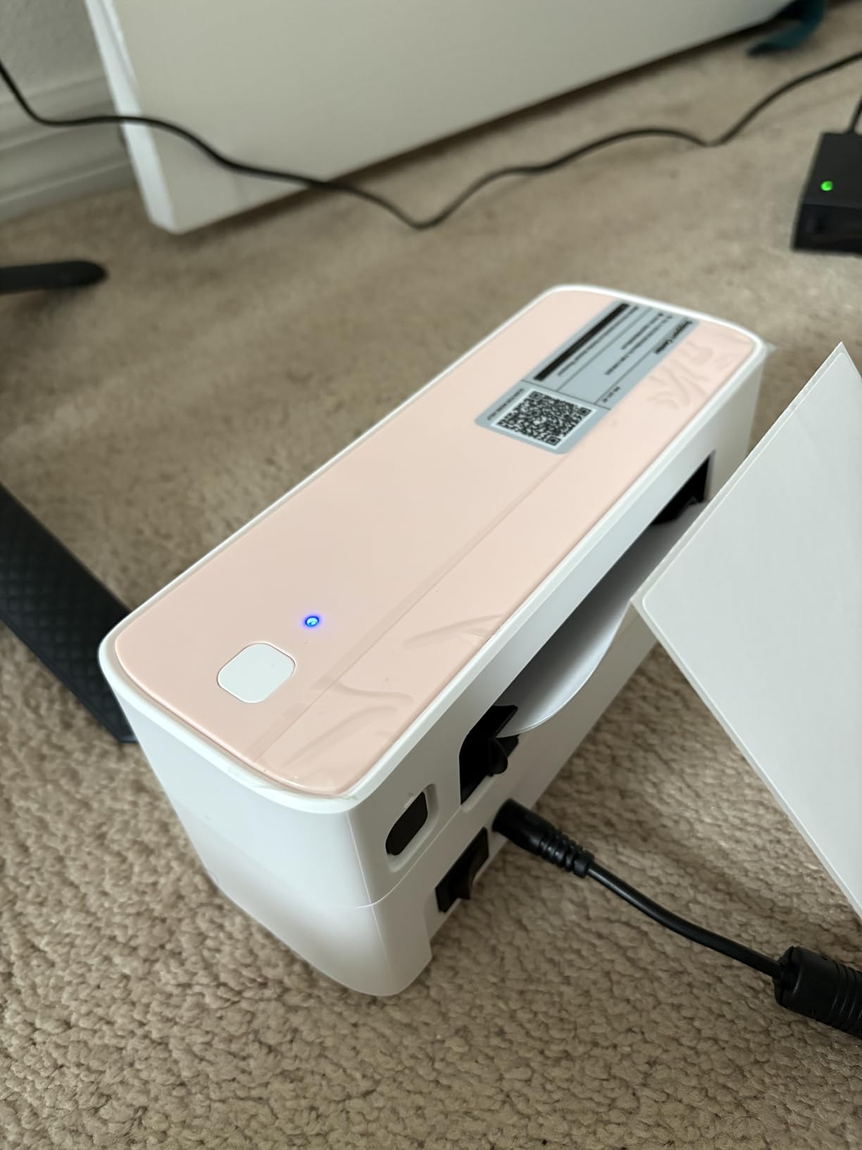 Phomemo Bluetooth Thermal Label Printer, 241BT 4X6 Wireless Shipping Label Printer for Small Business, Labels Printers for Shipping Package, Compatible with iPhone, Android, Shopify, Amazon, USPS (Pink) customer photo 1