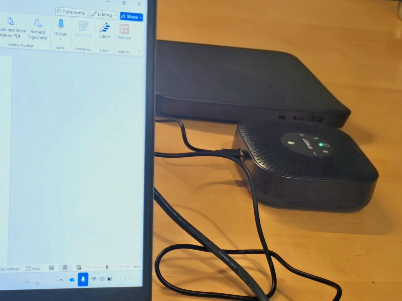 EMEET Conference Speakerphone M0 Plus, 4 AI Mics 360° Voice Pickup, Noise Reduction, USB C Speaker, Bluetooth Conference Speaker for 8 People w/Daisy Chain for 16 Compatible with Leading Software customer photo 2