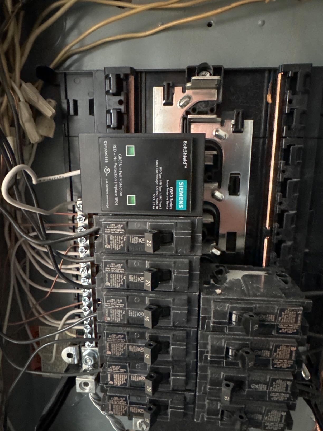 Siemens QSPD2A035B 35 KAmp BoltShield Indoor Surge Protective Device customer photo 2