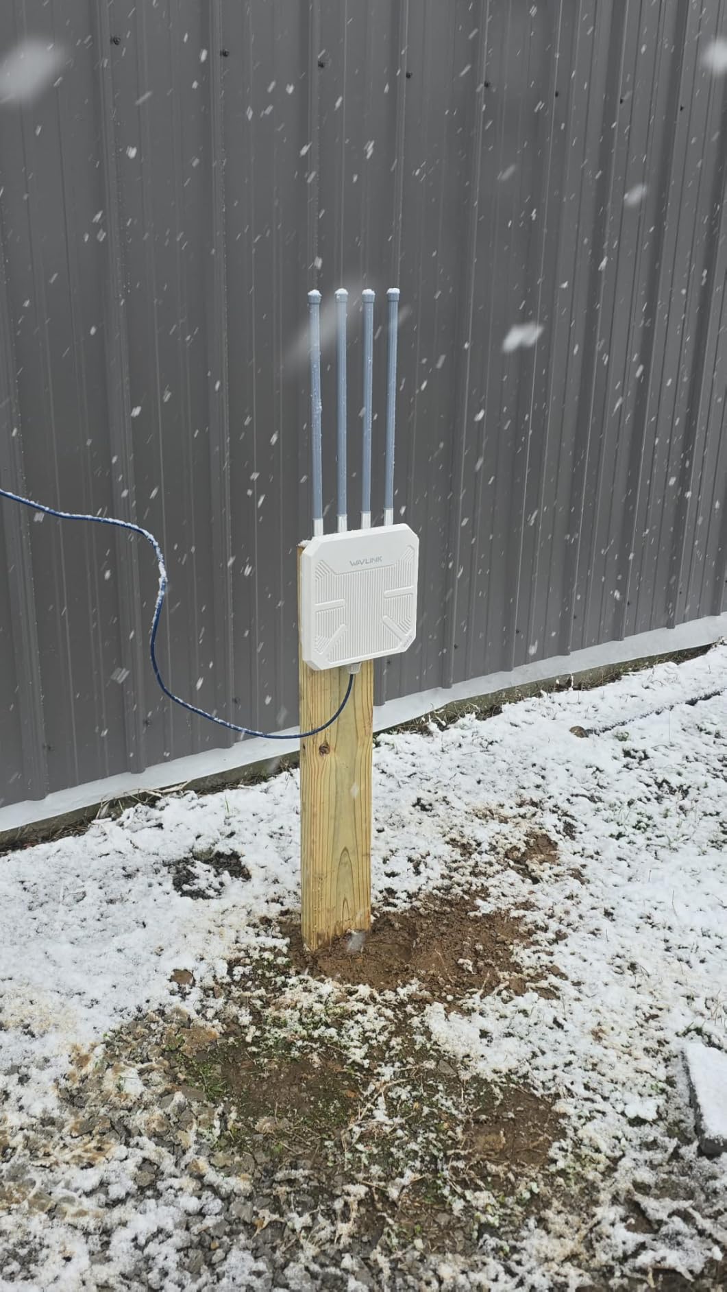 WAVLINK AX1800 Outdoor WiFi 6 Extender, Long-Range High-Power Outdoor Access Point with Engineered High-Gain Antennas, PoE, IP67 Weatherproof for Yard, Farm, RV & Garage. customer photo 1