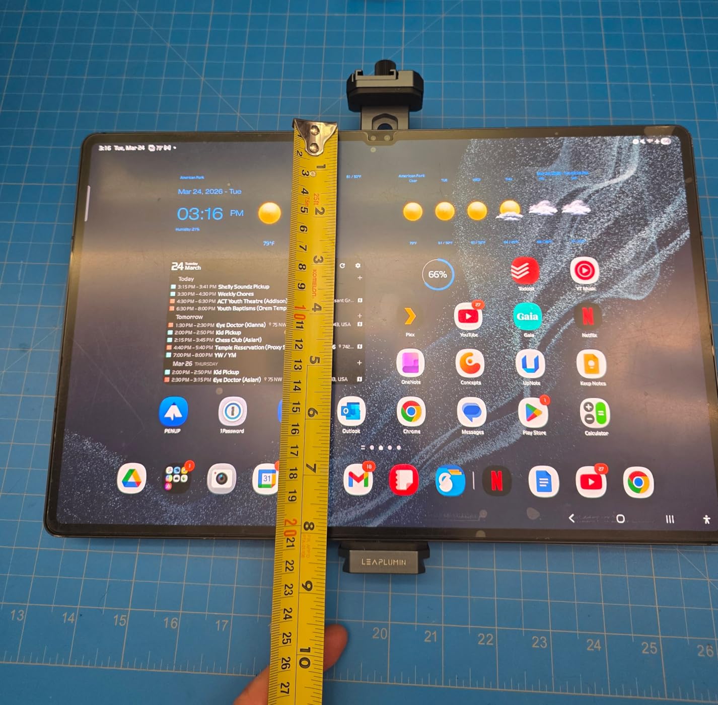 Tripod Mount Adapter for iPad, Aluminum Tripod Mount Holder for Tablet,Tablet Tripod Mount with 1/4