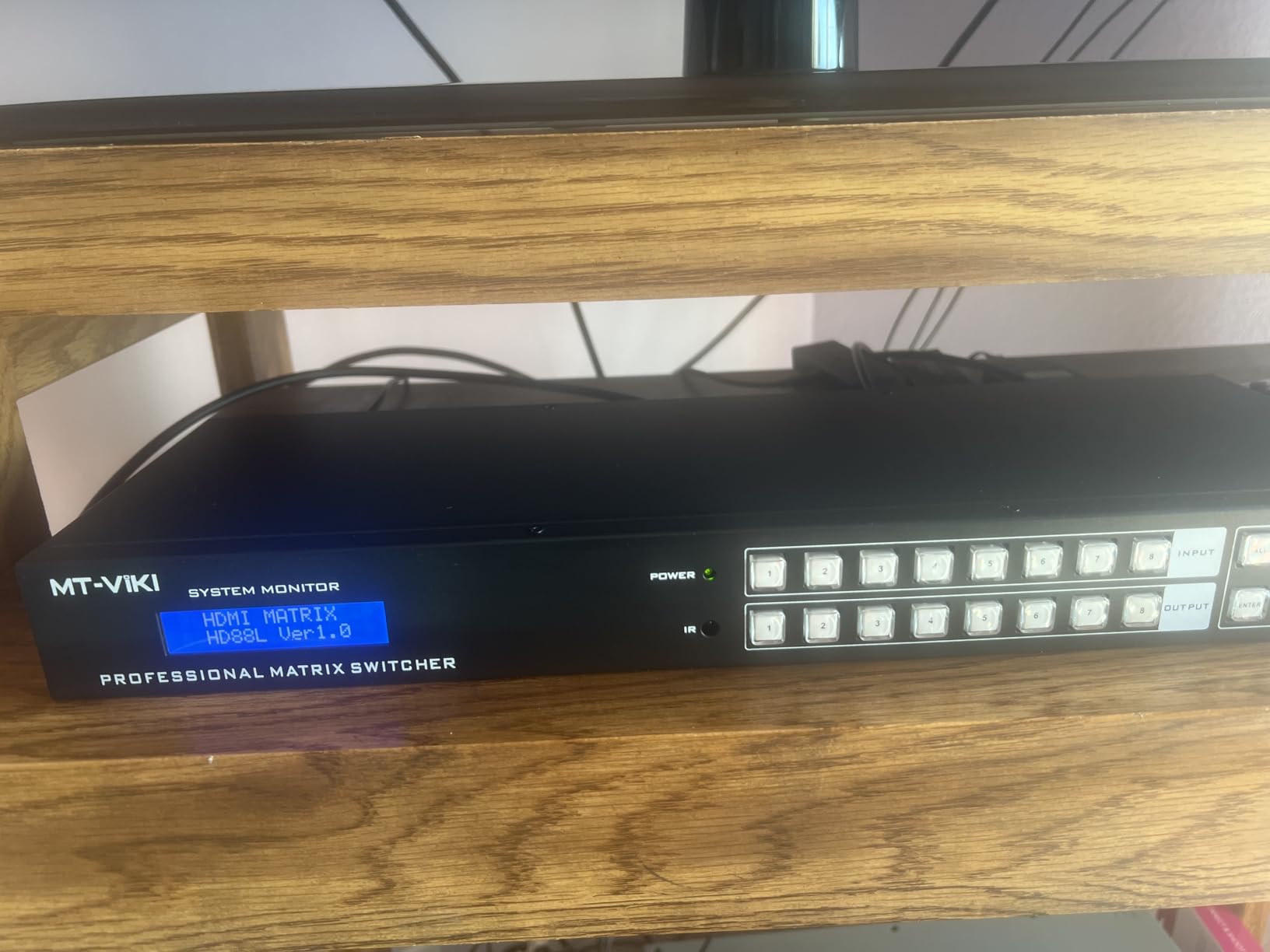 MT-VIKI 4K HDMI Matrix Switch 8X8 w/Web GUI & 3.5mm Stereo Audio Extraction w/IR Remote, 4K@30Hz, Rack Mount Switcher & Splitter, EDID, RS232, LAN Port, APP, Fit 1U 19'' Rack customer photo 2
