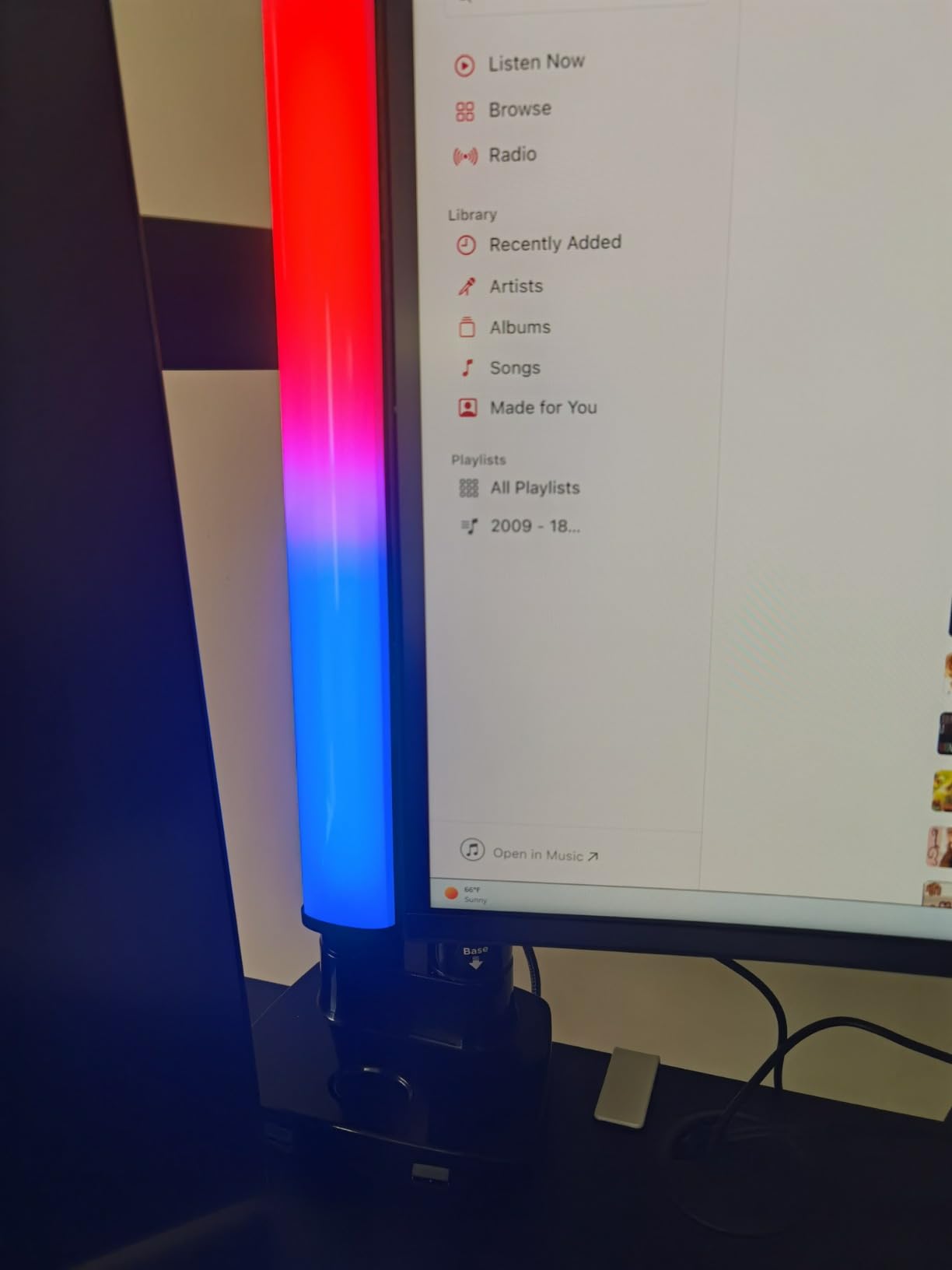 Barhootao RGB Light Bar,Smart LED Light Bar for Room,16 Million Colors,Three Control Modes,Dynamic Music Sync Mode,213 Preset Modes,USB Interface (Without Adapter) customer photo 2