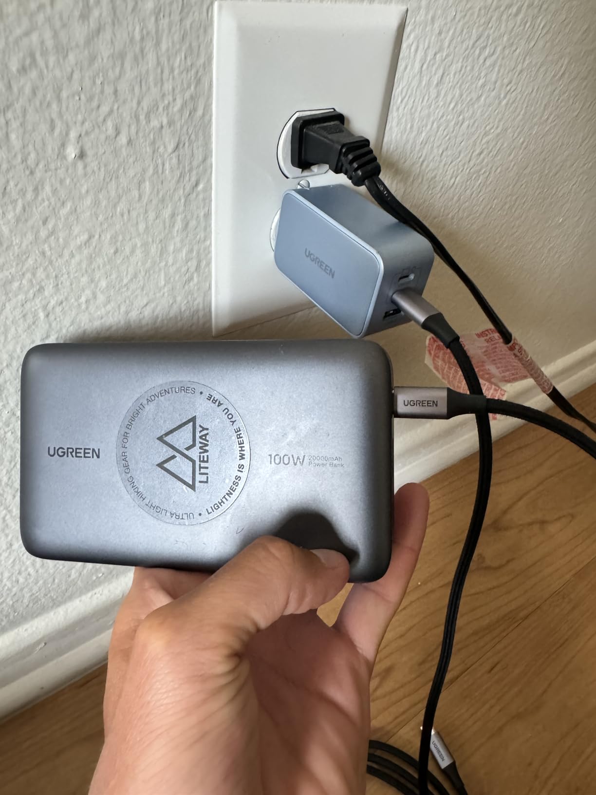 UGREEN 20000mAh 100W Power Bank, Nexode Portable Charger USB C 3-Port PD Fast Charging Battery Pack customer photo 2