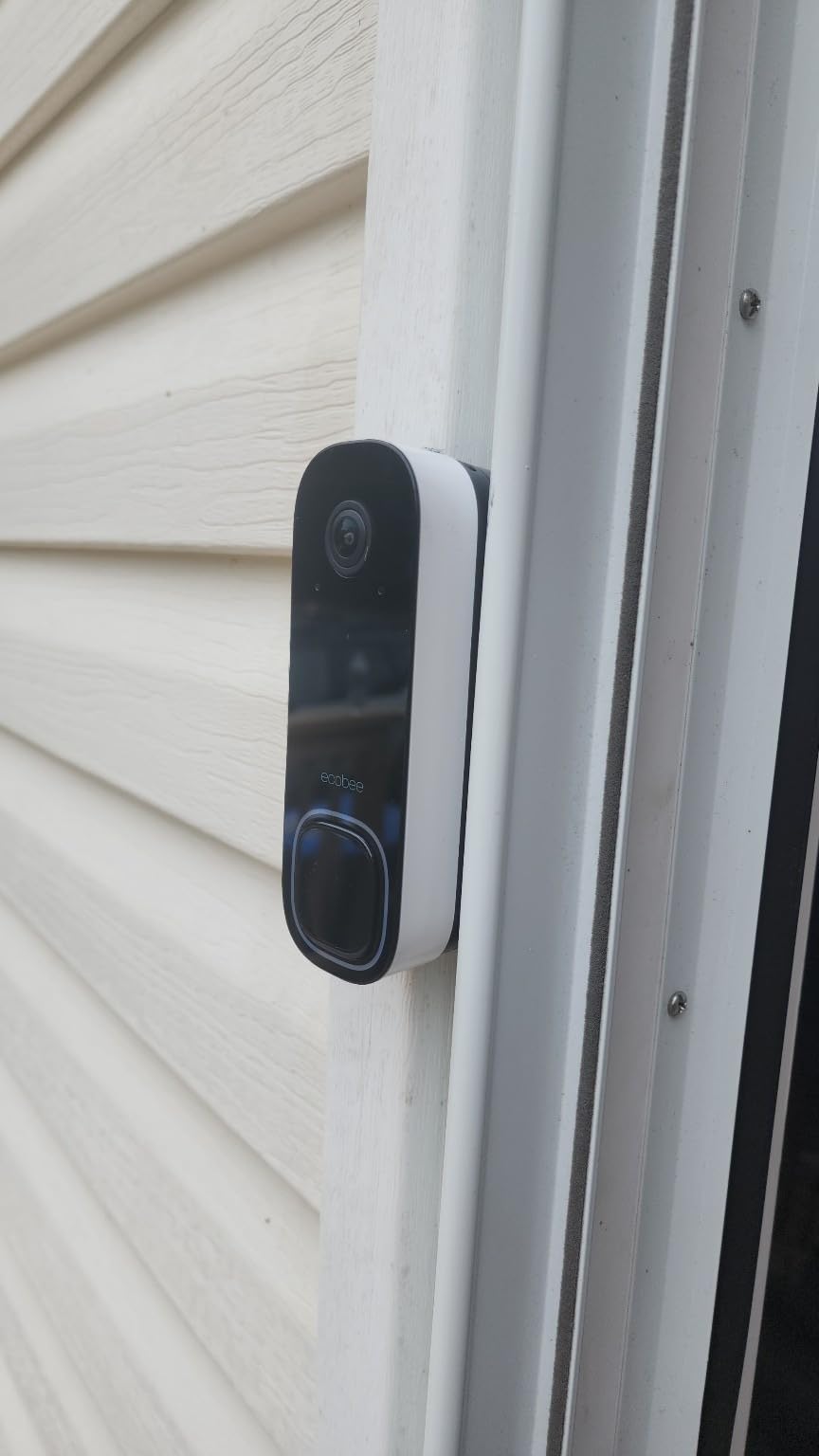 ecobee Smart Video Doorbell Camera (Wired) - HD Camera, Smart Security, Night Vision, Person and Package Sensors, 2-Way Talk, Video & Snapshot Recording customer photo 1