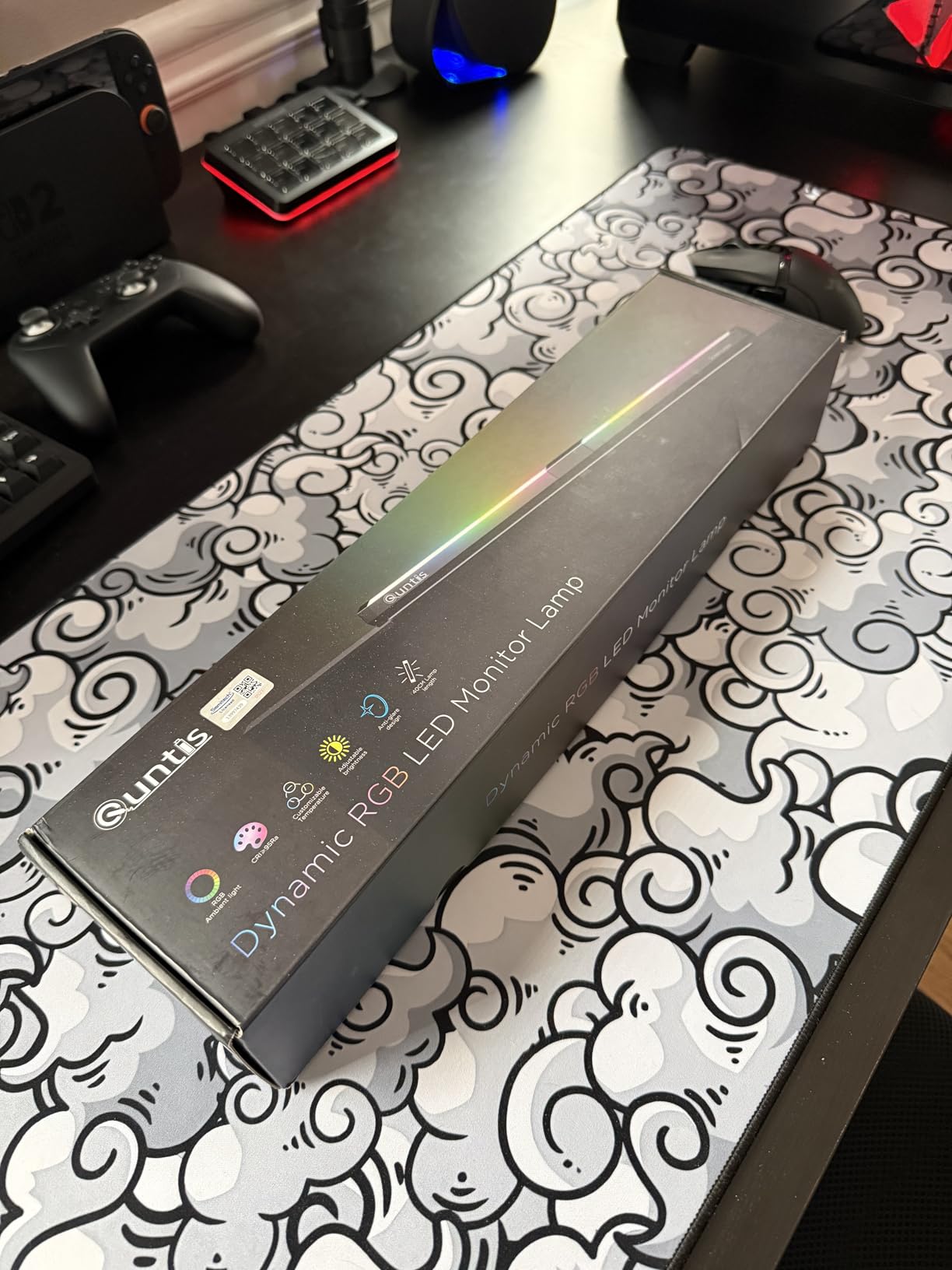 Quntis Monitor Light RGB Backlight, Eye-Care Computer Lights Bar Gaming Office Desk Lamp customer photo 2