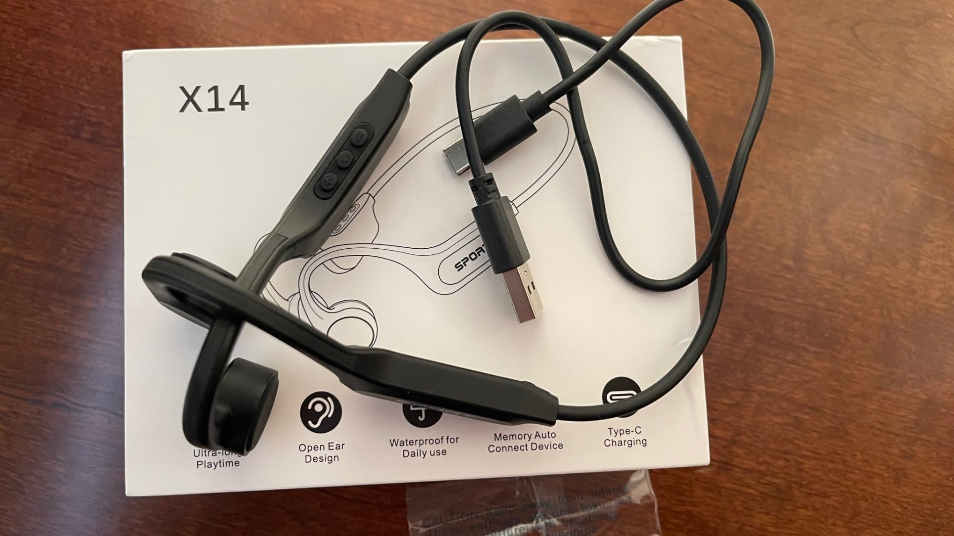 CXK Bone Conduction Headphones Bluetooth 6.0 Open Ear Headphones with Mic, Premium Loud Sound 10Hrs Playtime Bluetooth Headphones, IPX6 Waterproof Sports Headset for Running, Cycling, Walking customer photo 2