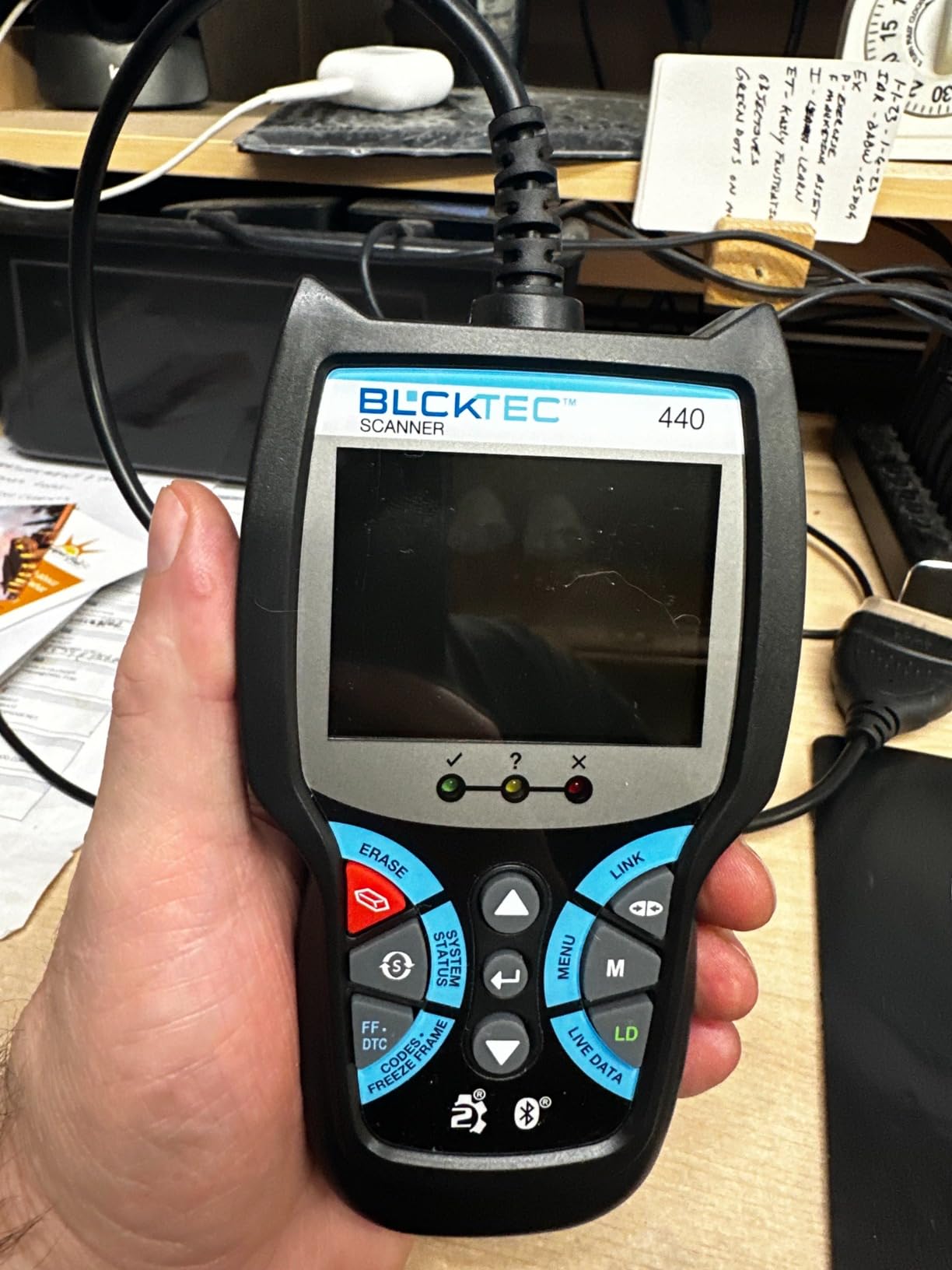 BLCKTEC 440 Bluetooth OBD2 Scanner Diagnostic Tool - Car Code Reader and Scanner for Car - Comes with Live Data - Battery/Charging System Test - Works for All OBD Compliant Cars 1996 & Newer customer photo 1