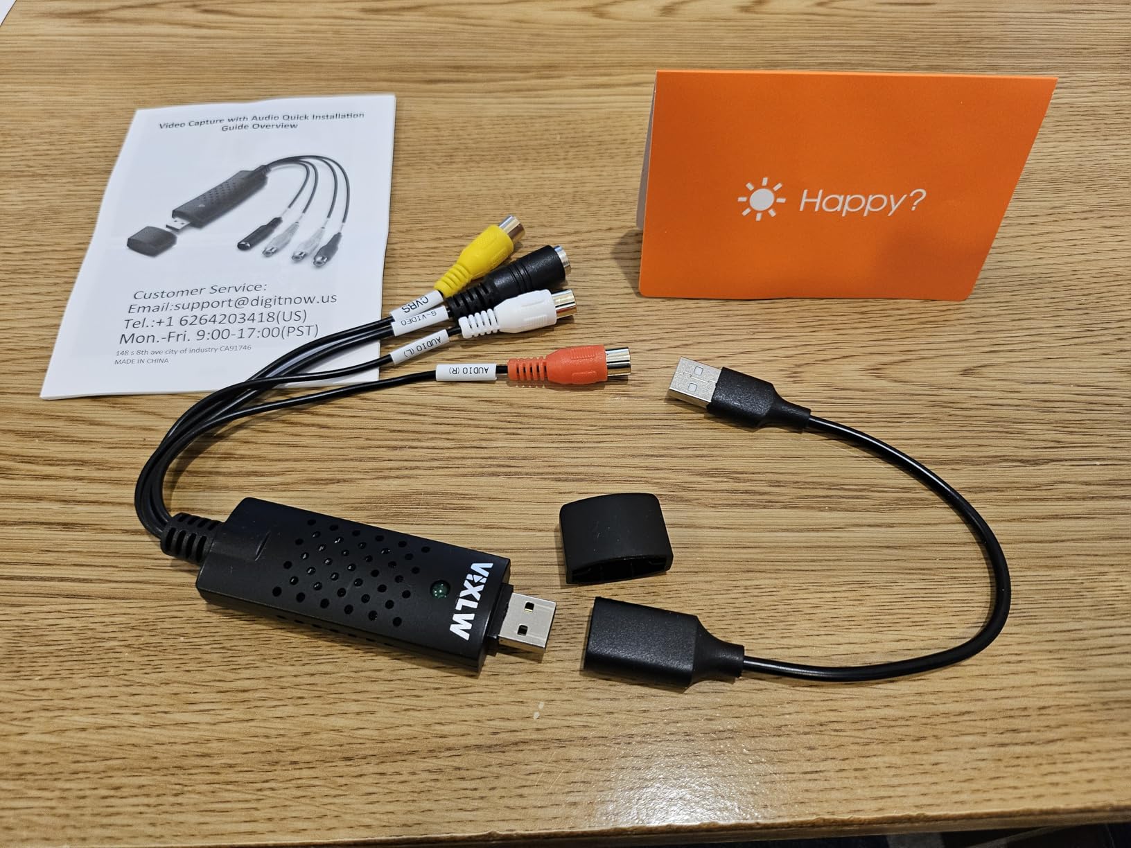 Capture Card, USB Video Capture Card Device, Audio Video Converter Grabber for RCA to USB-Convert VHS Mini DV VCR Hi8 DVD to Digital, for PC TV Tape Player Camcorder, MAC Windows Vista Compatible customer photo 1