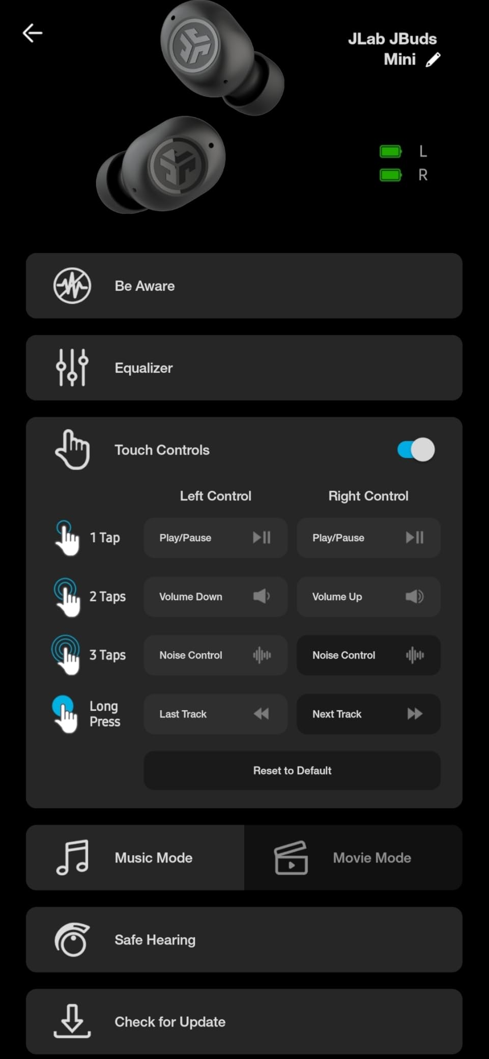 JLab JBuds Mini True Wireless Bluetooth Earbuds with Charging Case, Sage, IP55 Sweat and Dust Proof, Bluetooth Multipoint, Be Aware Audio, 3 EQ Sound Settings, Crystal Clear Calls customer photo 1