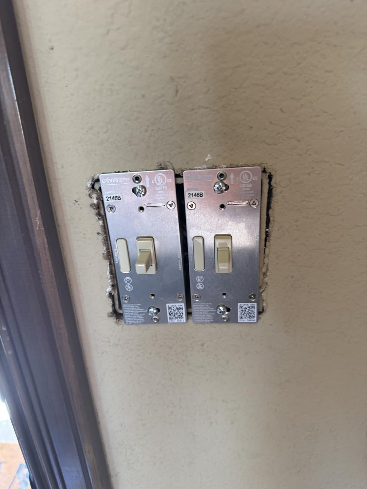 Enbrighten Almond Z-Wave Plus Smart Light Switch with QuickFit and SimpleWire, 3-Way Ready, Compatible with Alexa, Google Assistant, ZWave Hub Required, Repeater/Range Extender, Toggle, 2 Pack, 81174 customer photo 2