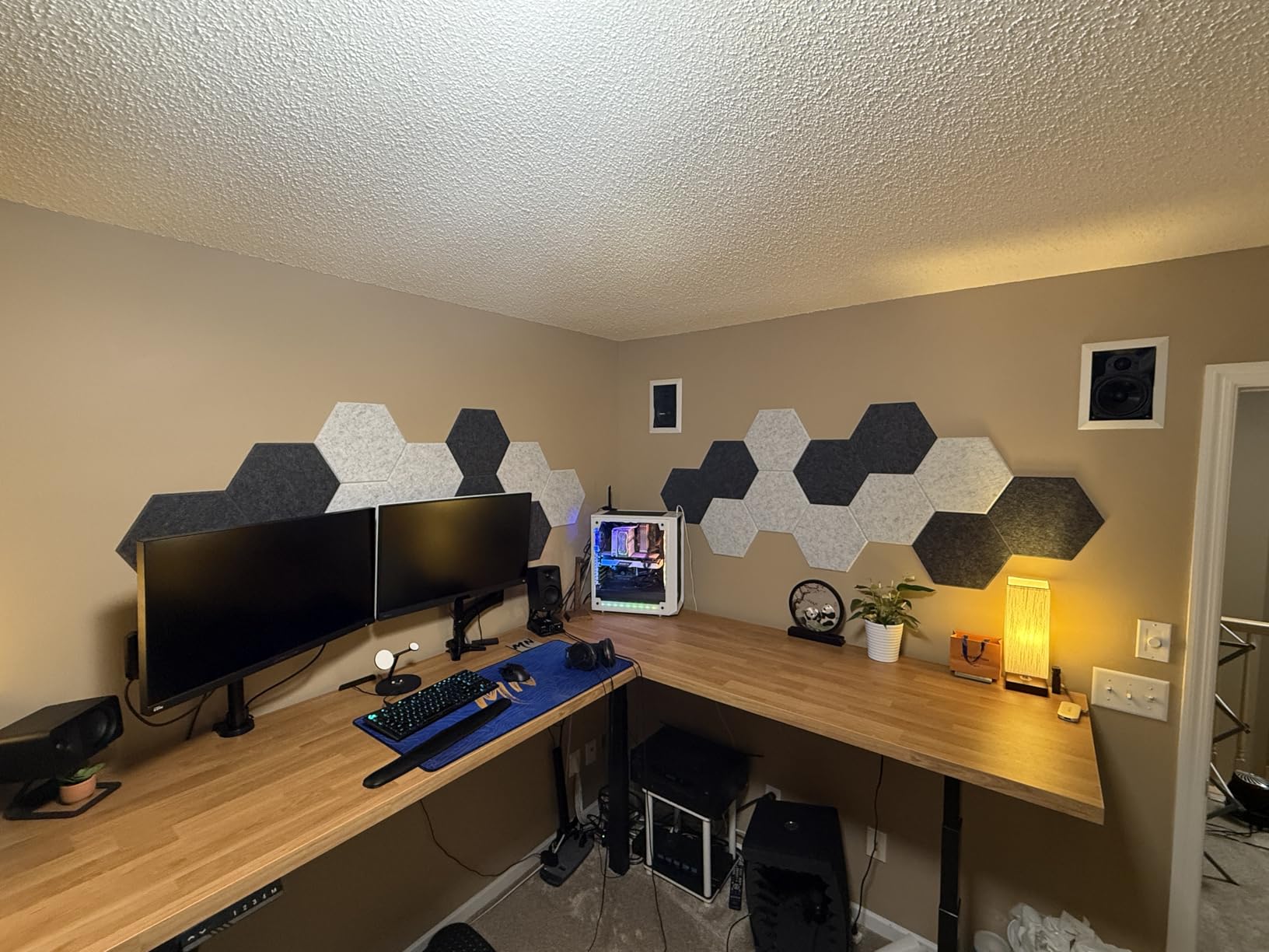 18 Pack Hexagon Acoustic Panels, TONOR 12