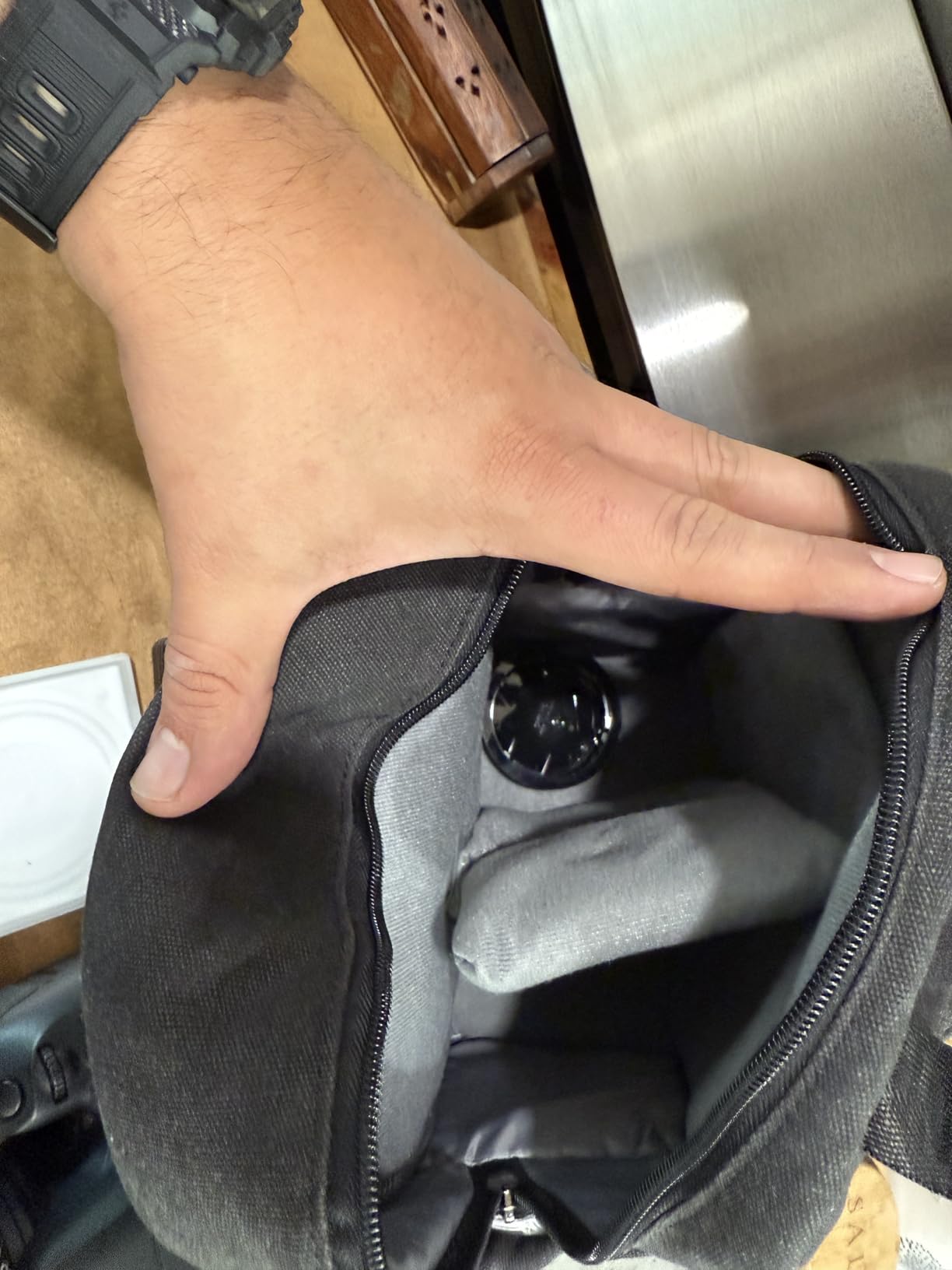 Cwatcun Camera Sling Bag Compact Small Camera Case, Waterproof Canvas Crossbody Camera Bag with Rain Cover, Travel Photography Bag for Canon, Nikon, Sony, Fuji DSLR/SLR/Mirrorless Cameras, Lens customer photo 2