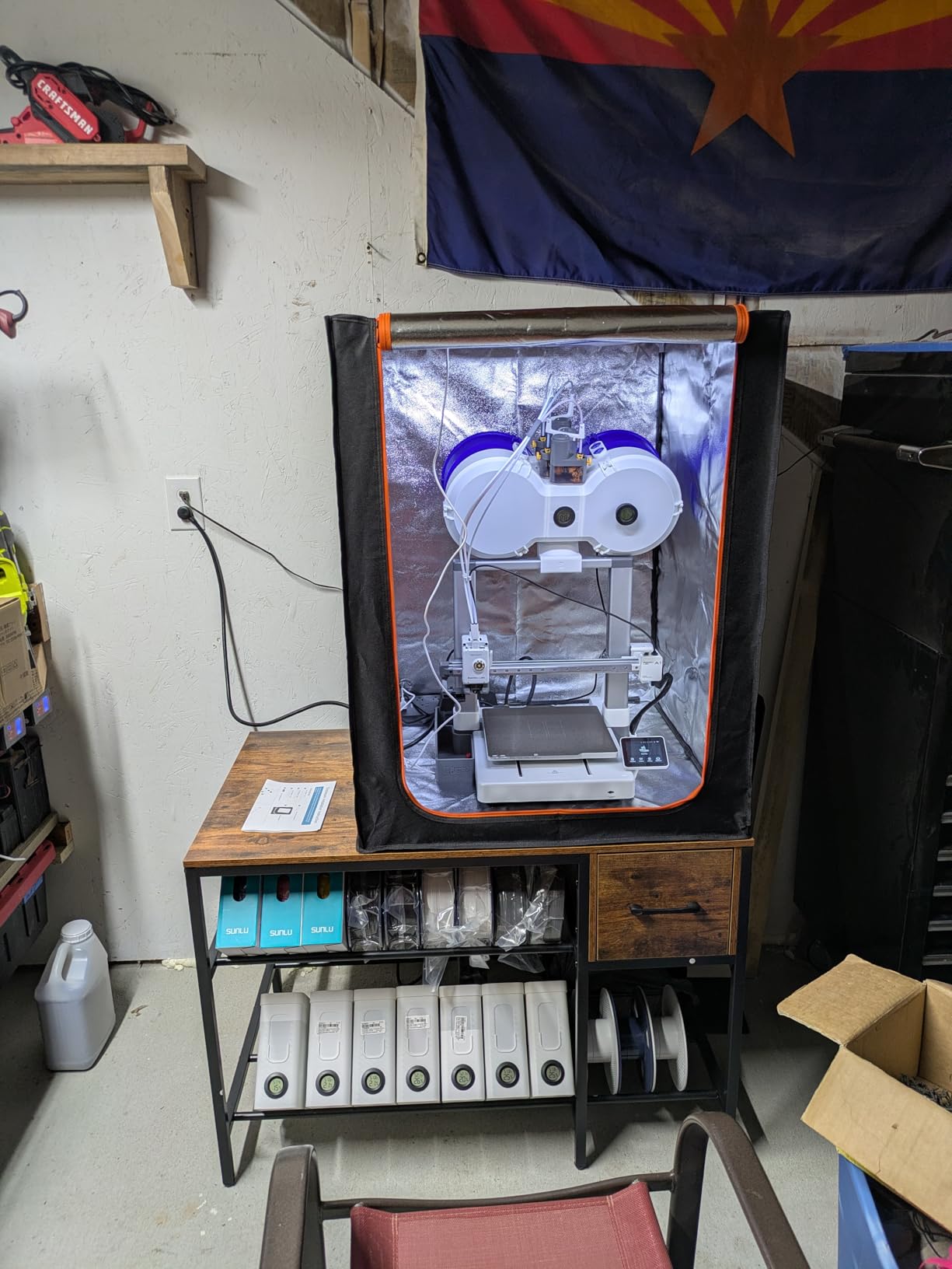 3D Printer Enclosure with LED Light, Fireproof Dustproof Tent Constant Temperature Protective Cover for Ender3 Max Neo/Ender3 S1 Plus/Ender 5/ Pro/Plus/Neptune 4 Plus/CR-10/10S PRO10 Mini/CR-X, Large customer photo 2