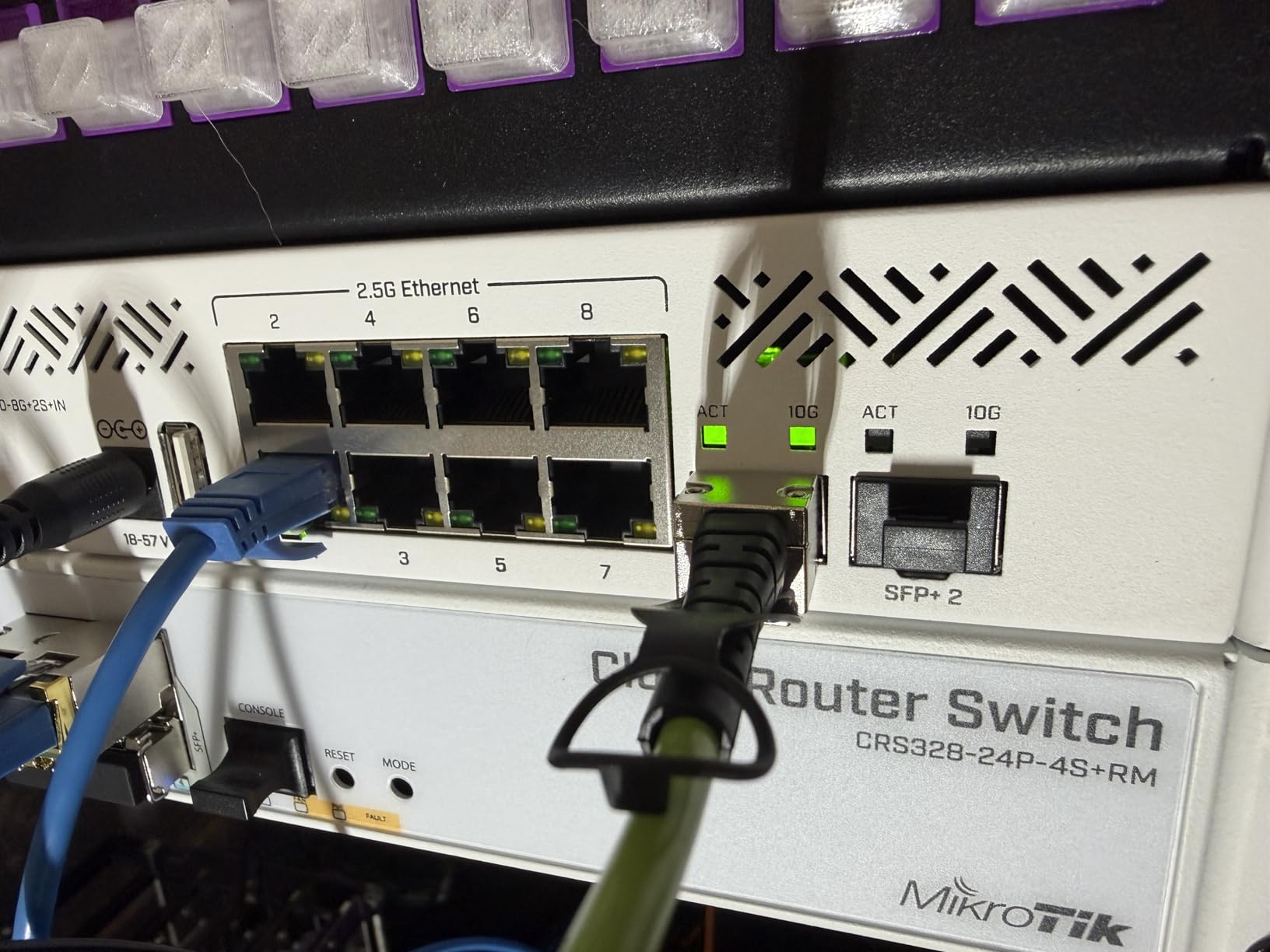 MikroTik CRS310-8G+2S+IN L3 Smart Switch 2.5G Ethernet (100/1000/2500) with RouterOS customer photo 2