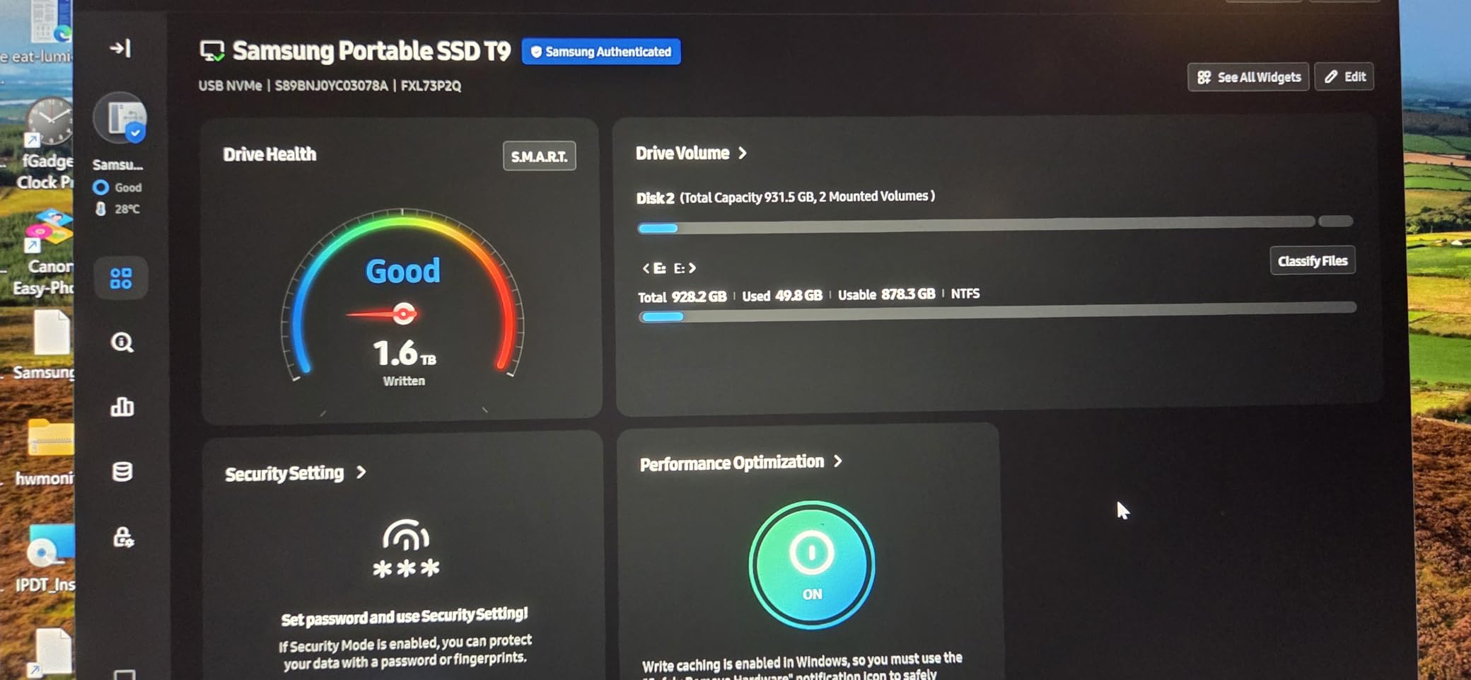 Samsung T9 Portable SSD 2TB, USB 3.2 Gen 2x2 External Solid State Drive, Seq. Read Speeds Up to 2,000MB/s for Gaming, Students and Professionals, MU-PG2T0B/AM, Black customer photo 1