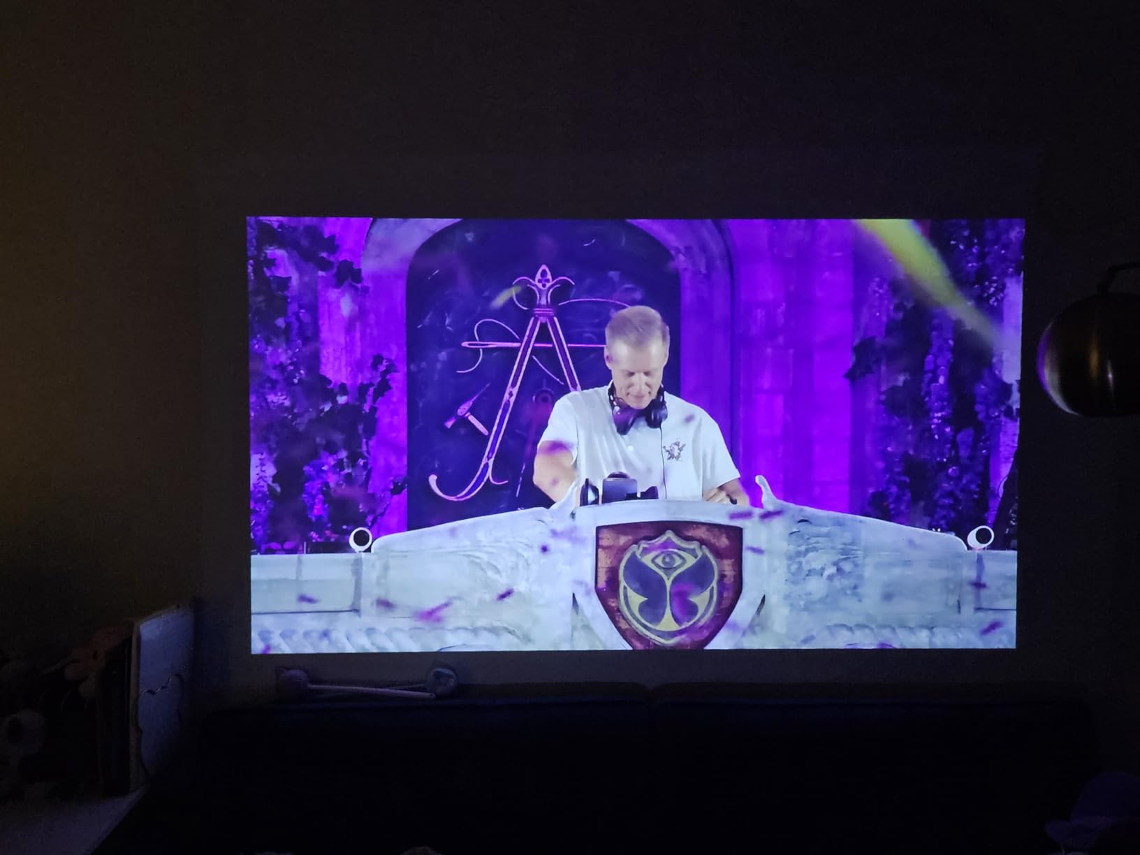 NEBULA Capsule 3 GTV Portable Mini Projector, Netflix Officially Licensed, 1080P Smart Projector with Wi-Fi, 2.5 hrs Battery, 120-Inch Display customer photo 1