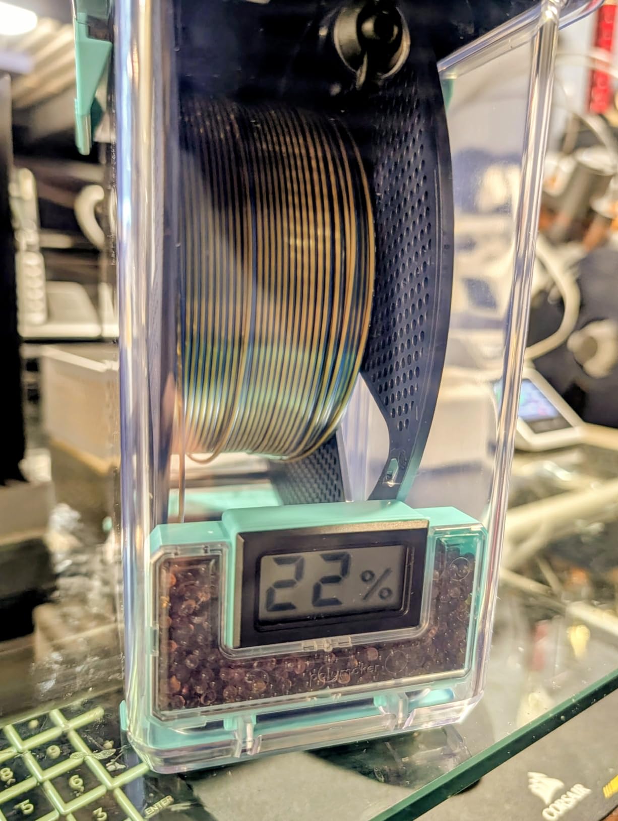 Polymaker 3D Printing Filament Dryer and Storage Box - PolyDryer and PolyDryer Box for Filament Drying and Sealing with Heat Control, Compatible with PA Nylon, PLA, PVB, PETG, ABS, TPU 1.75mm 2.85mm customer photo 2