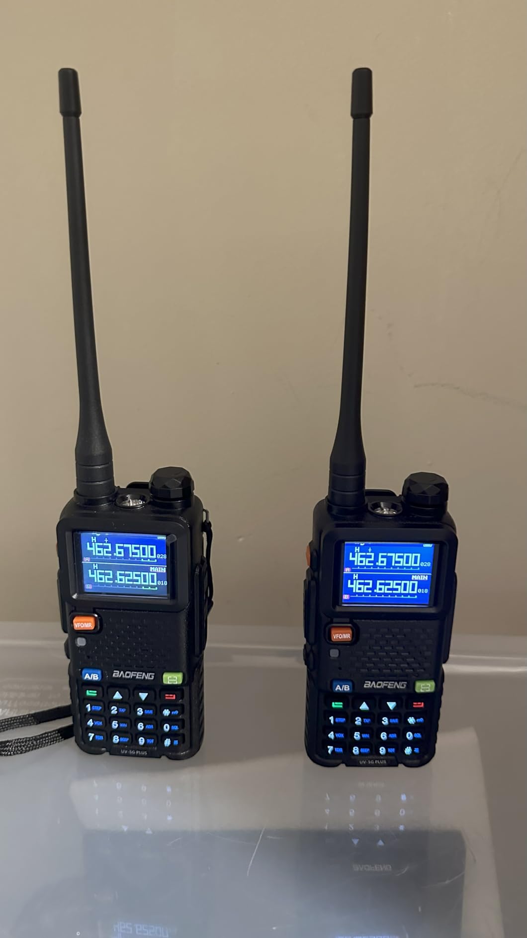 BAOFENG UV-5G Plus GMRS Handheld Radio, 999 Channels, 5W Long Range Rechargeable Two Way Radio with NOAA Weather Receiving, 2500mAh Battery USB-C Port, 8