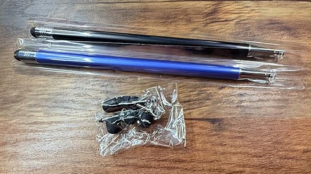 Bopomofo Stylus (5 Pcs), 2-in-1 Stylus Pen for Touch Screen, High Precision and Sensitivity, Suitable for iPhone/iPad/Android Tablets, Compatible with Touch Screens (Black/White/Blue/Rose Gold/Silver) customer photo 2