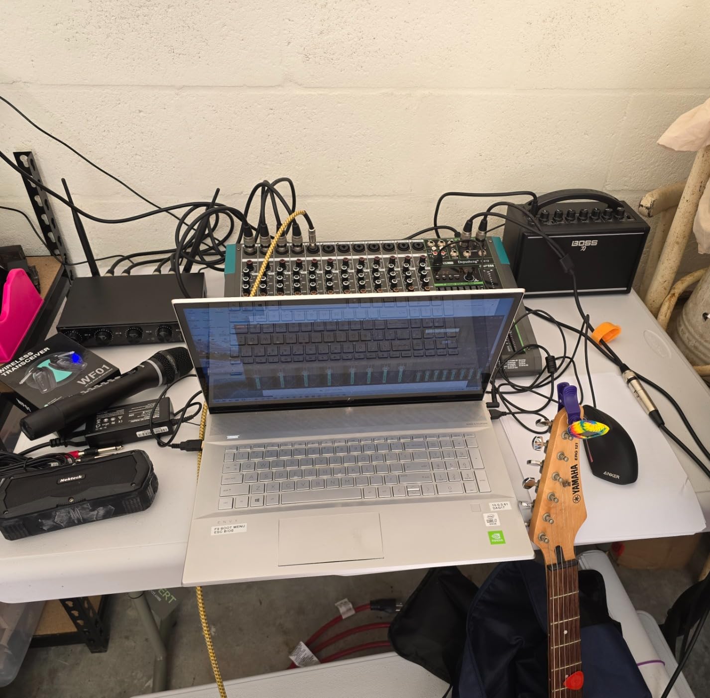 Depusheng MX6 6 Channel Sound Mixer Audio Mixing Console 48V 256DSP Professional USB PC Play Record Podcast Live Broadcast (US MX6) customer photo 2